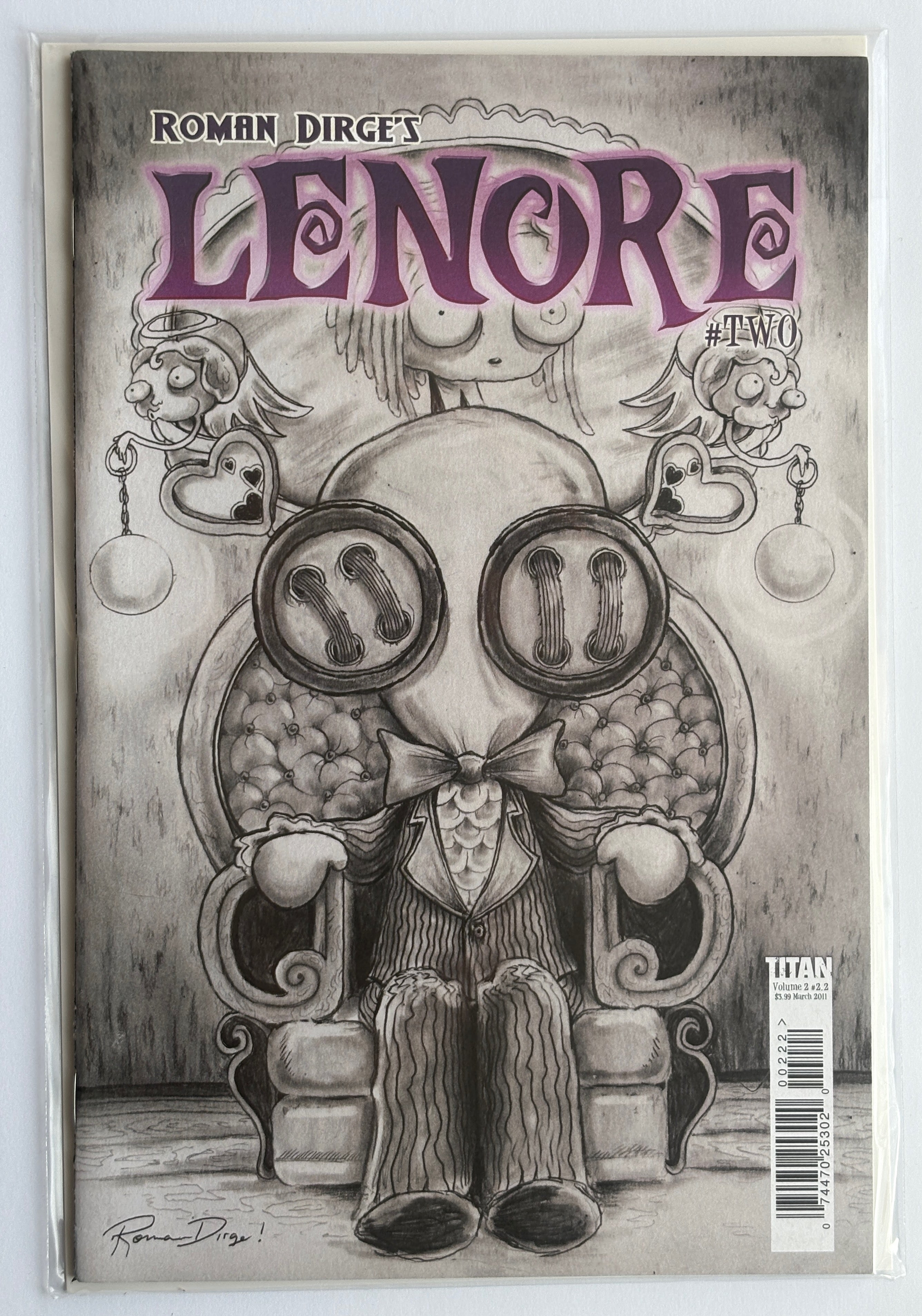 Roman Dirge's Lenore Vol: 2 #2.2 - Titan Comics March 2011 VF+ 8.5