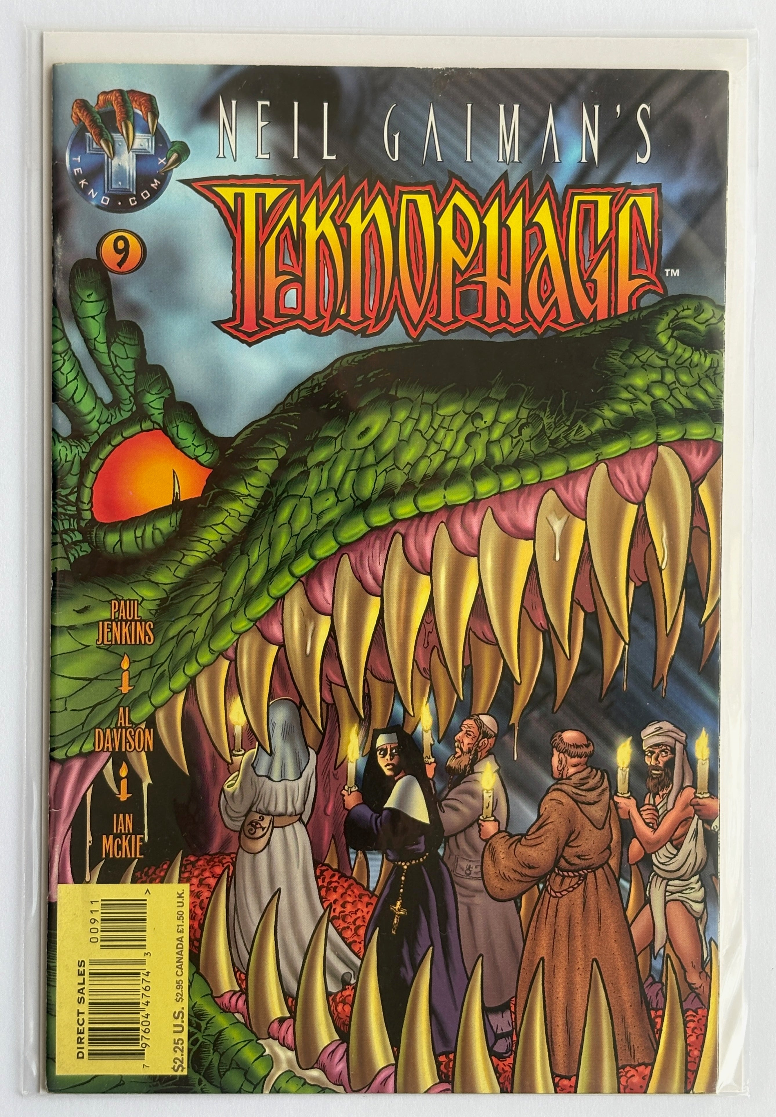 Neil Gaiman's Teknophage #9 - 1st Printing Tekno Comix February 1996 FN+ 6.5