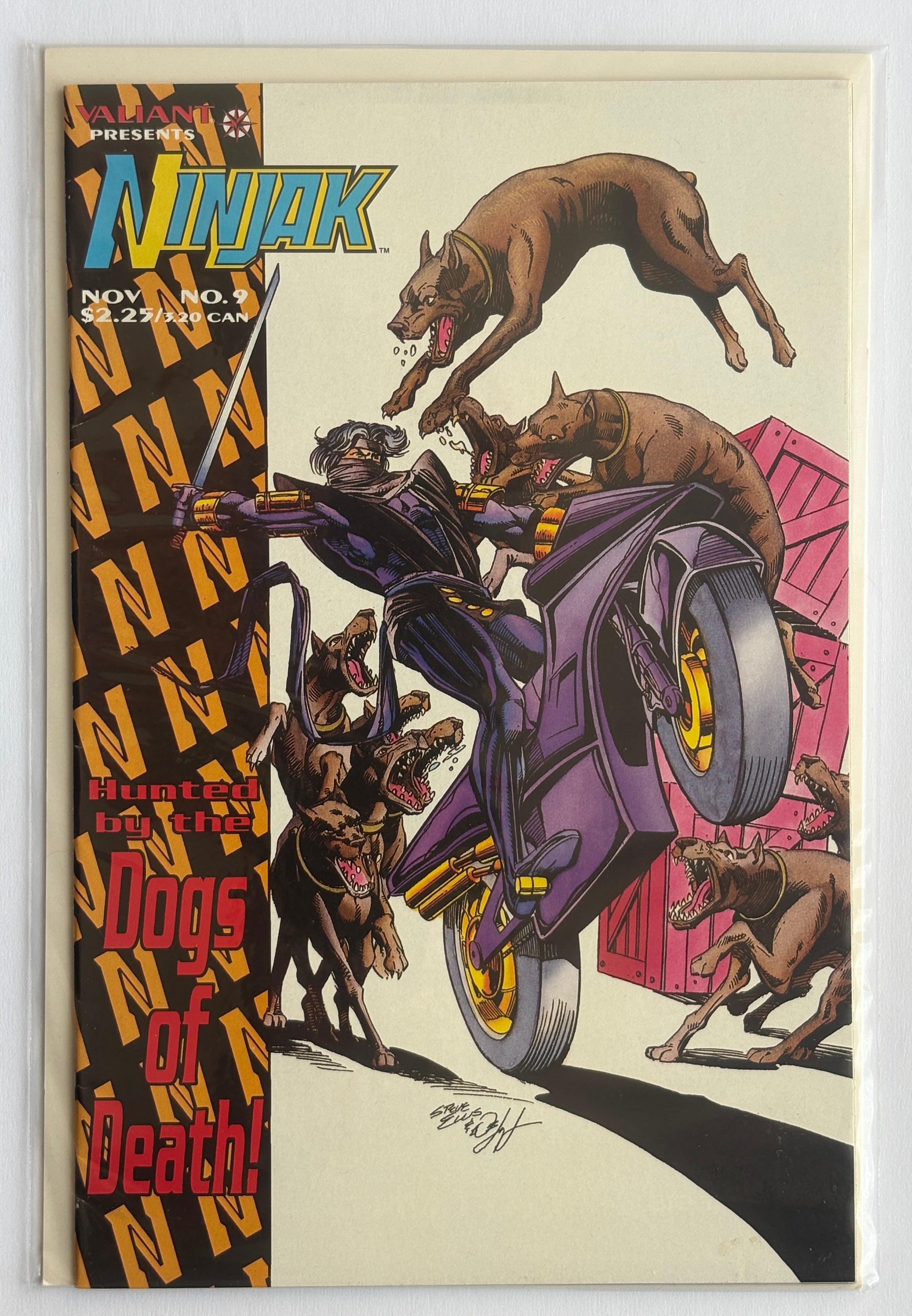 Ninjak #9 - 1st Printing - Valiant Comics November 1994 F/VF 7.0