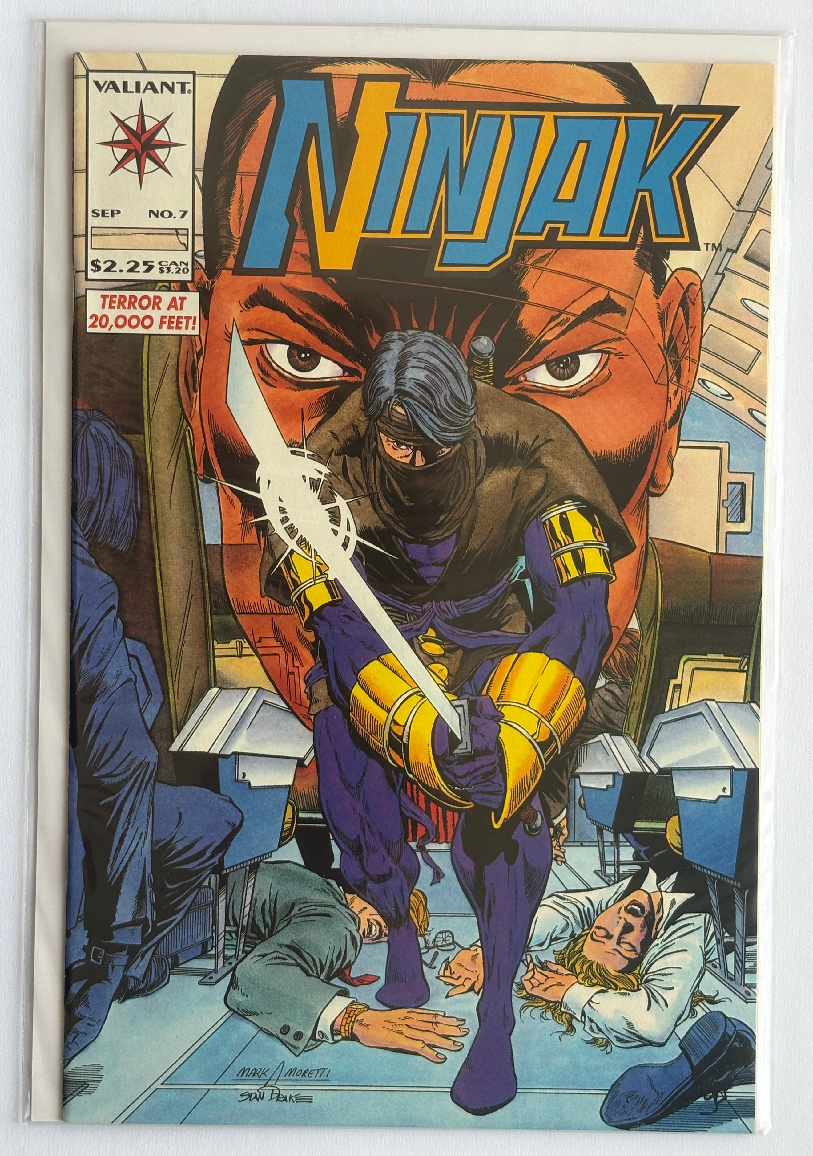 Ninjak #7 - 1st Printing - Valiant Comics September 1994 VF 8.0
