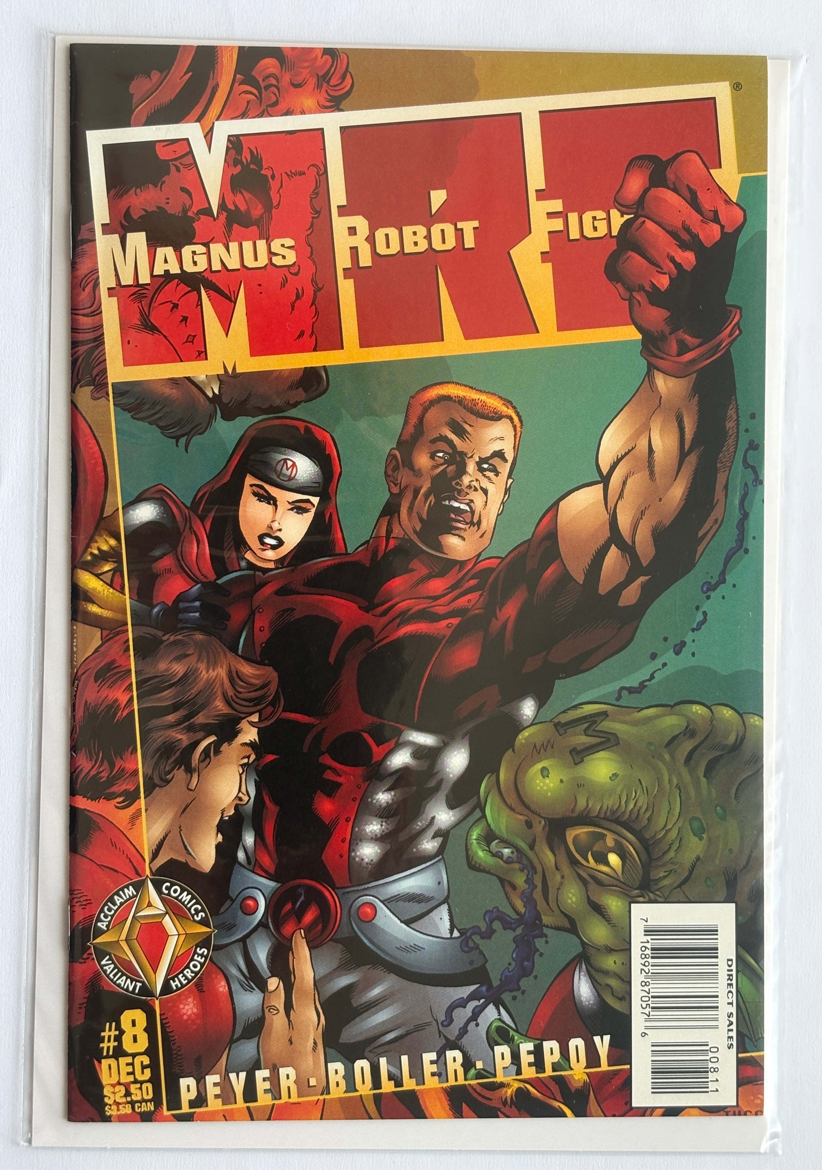 Magnus Robot Fighter #8 - Valiant (Acclaim) Comics December 1997 F/VF 7.0