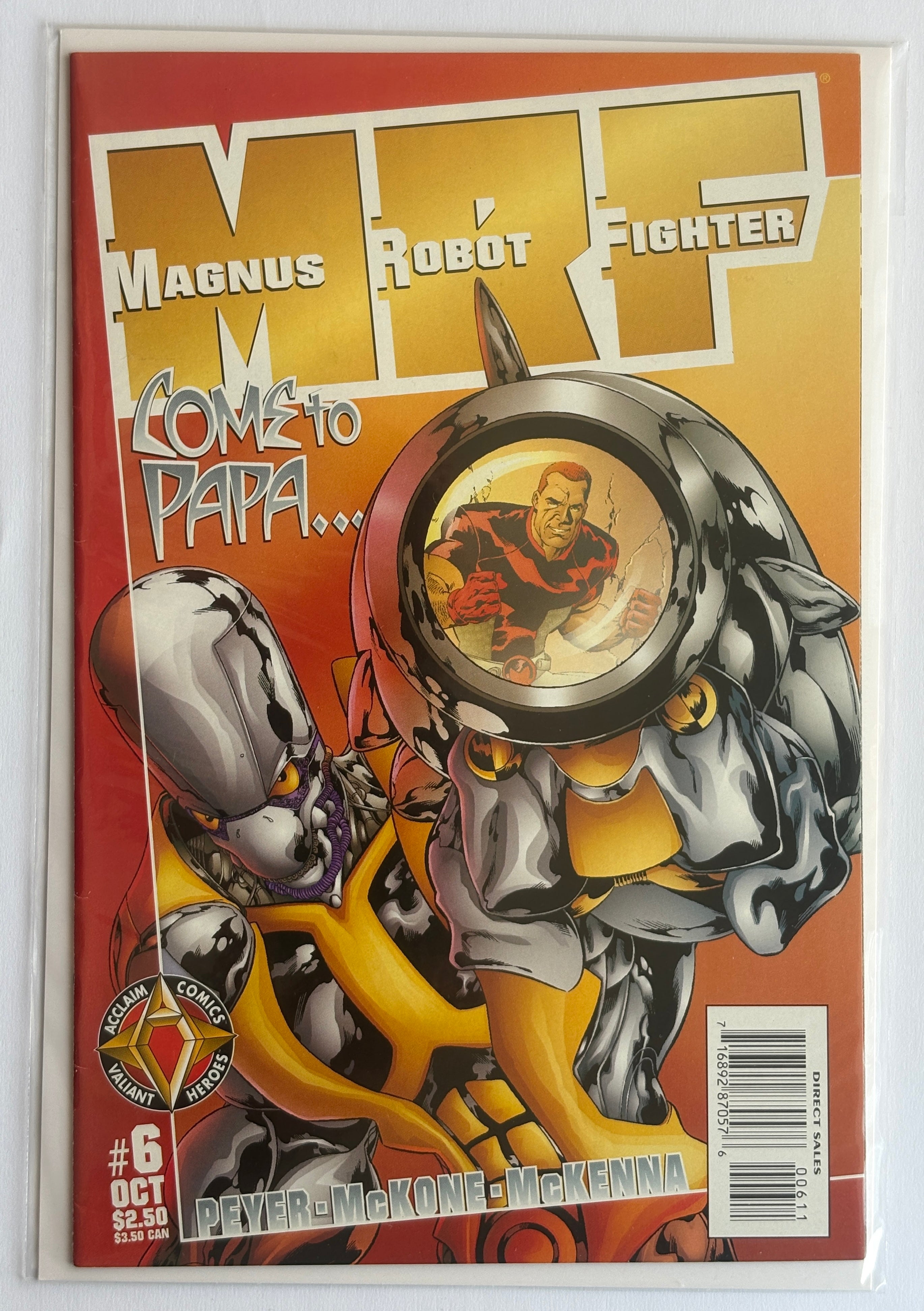 Magnus Robot Fighter #6 - Valiant (Acclaim) Comics October 1997 F/VF 7.0