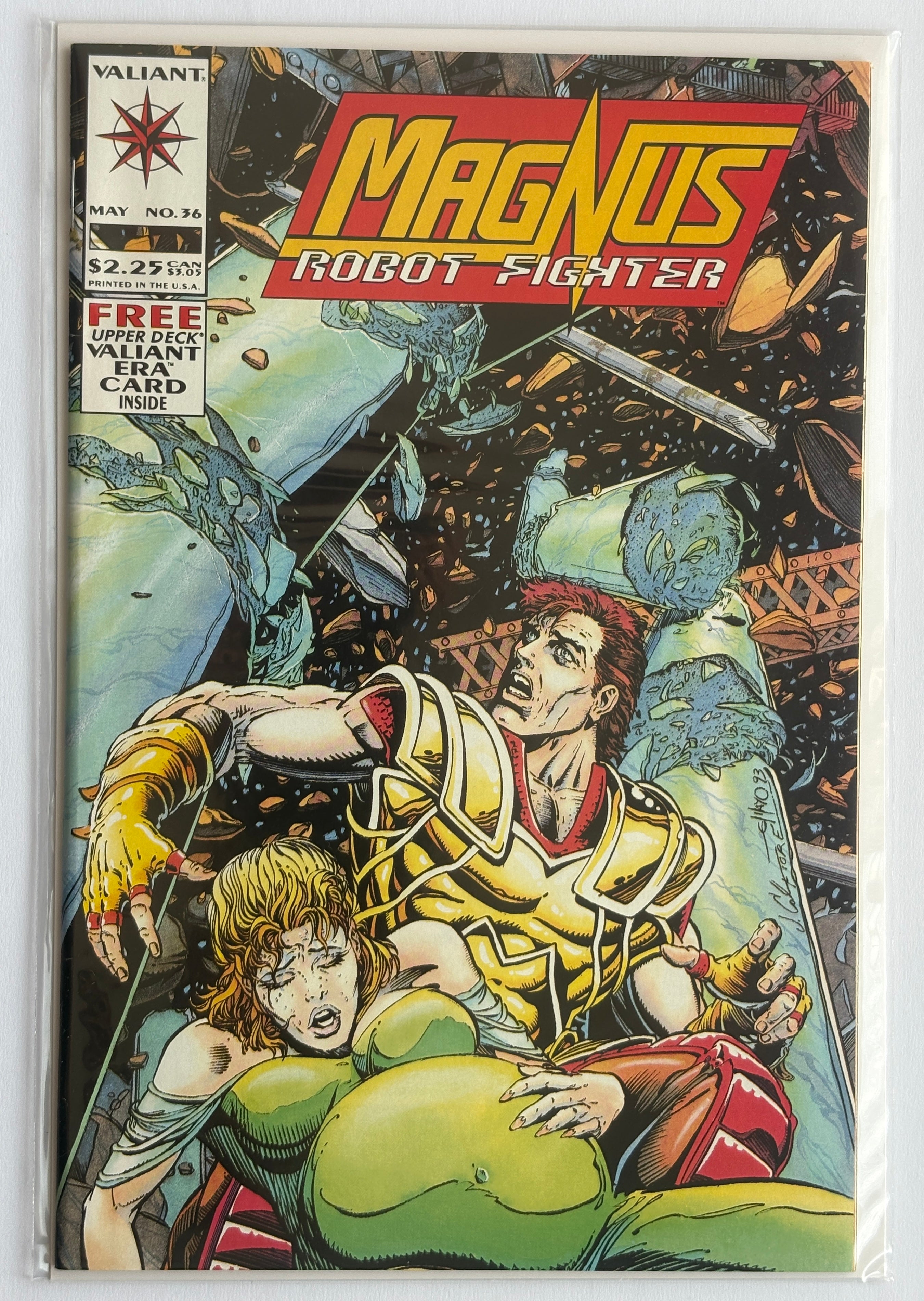Magnus Robot Fighter #36 - with Card - Valiant Comics May 1994 VF 8.0