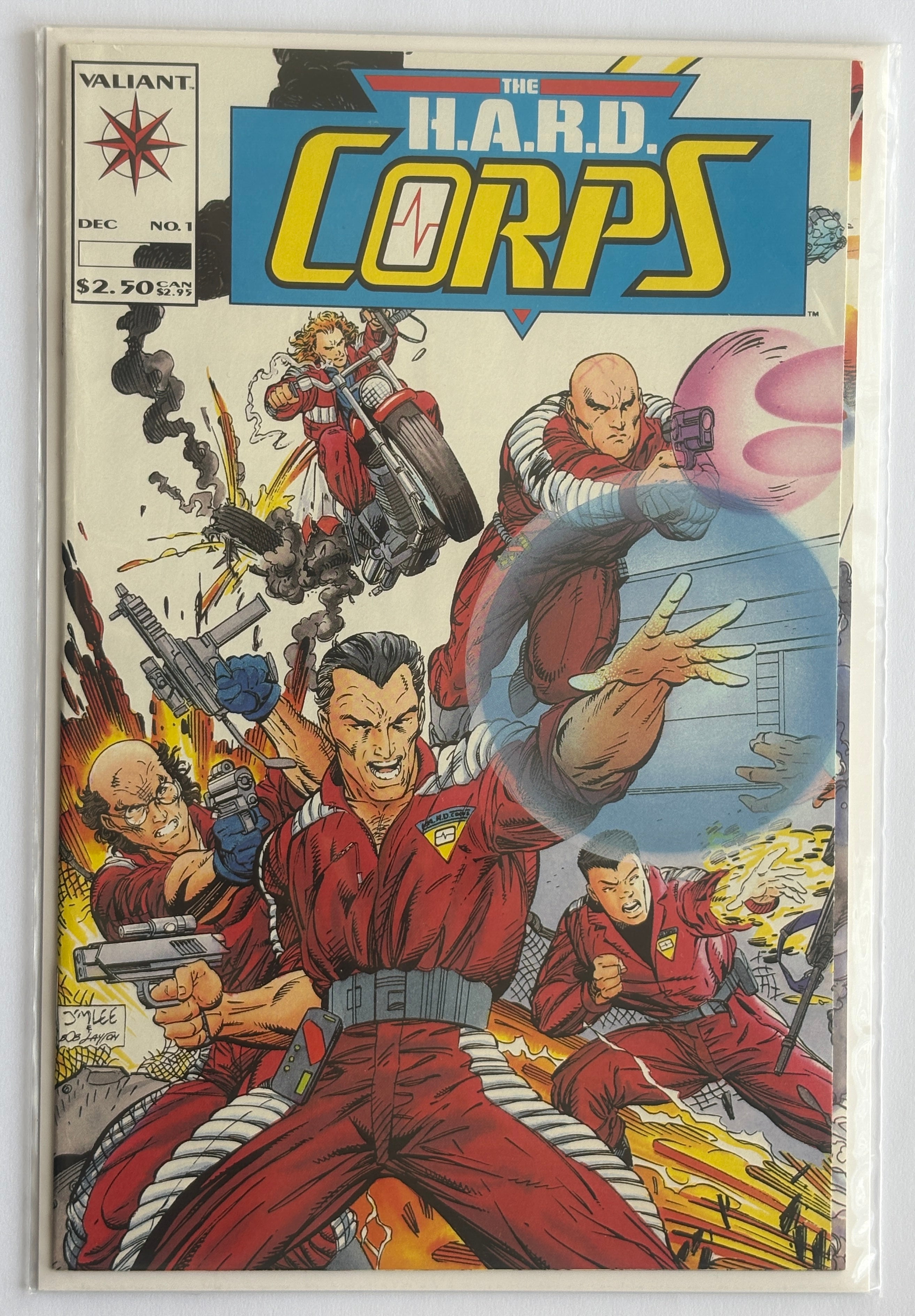 The H.A.R.D Corps #1 1st Printing Valiant Comics December 1992 VF- 7.5
