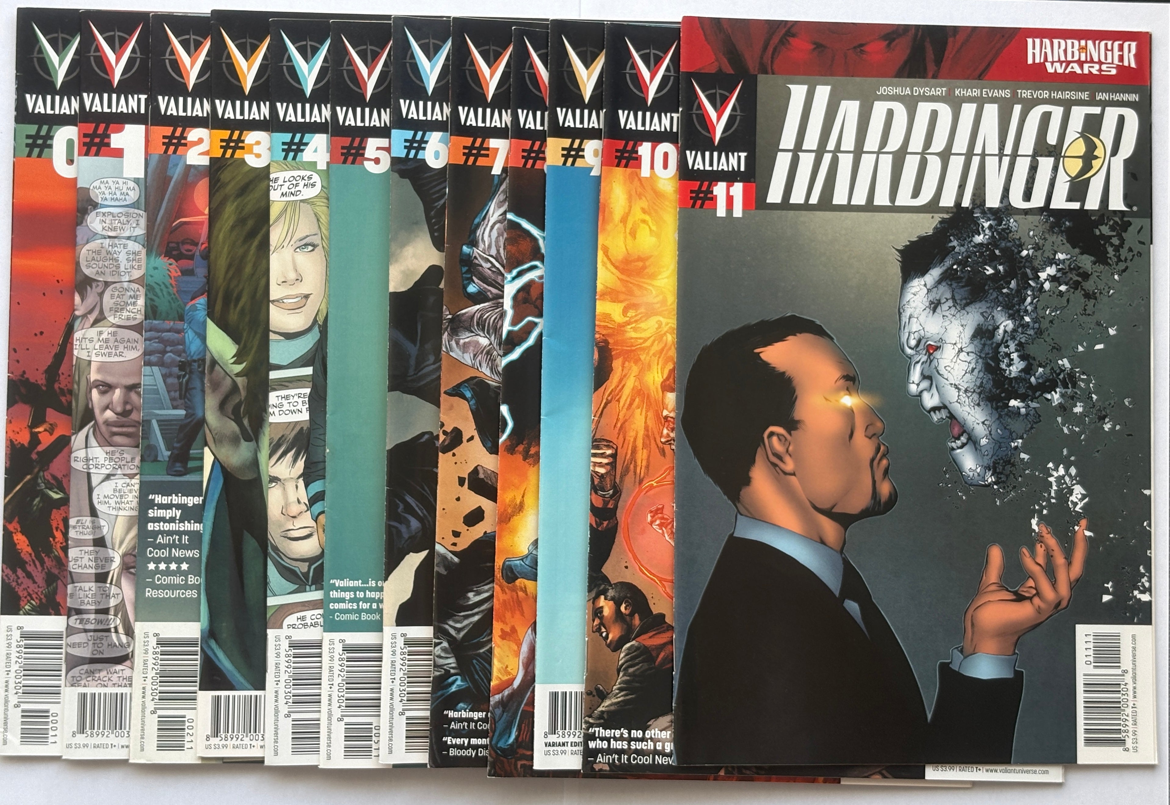 Harbinger #0 to 11 (12 Comics Run) Valiant Comics 2012/13 VF 8.0