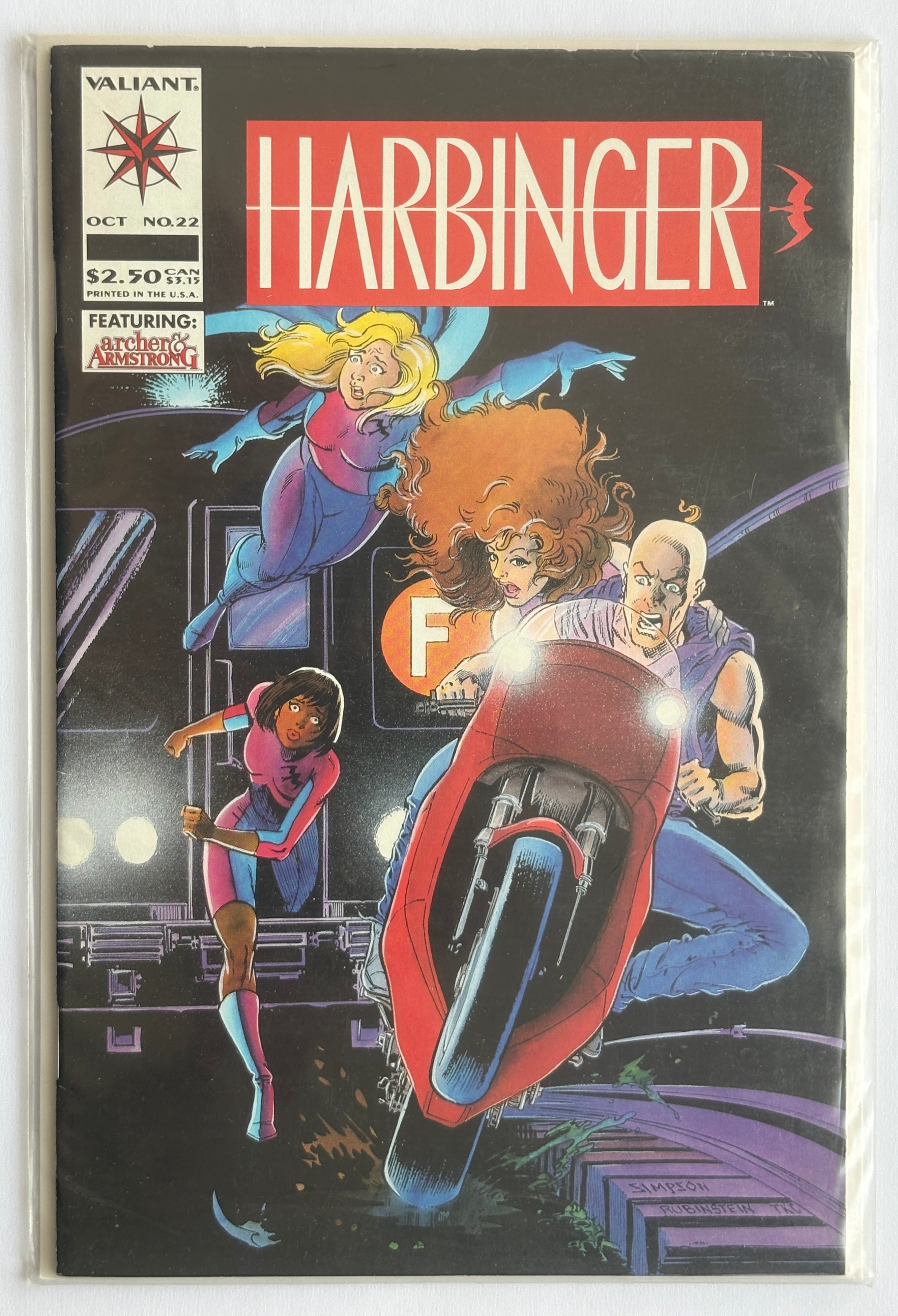 Harbinger #22 - Valiant Comics October 1993 F/VF 7.0