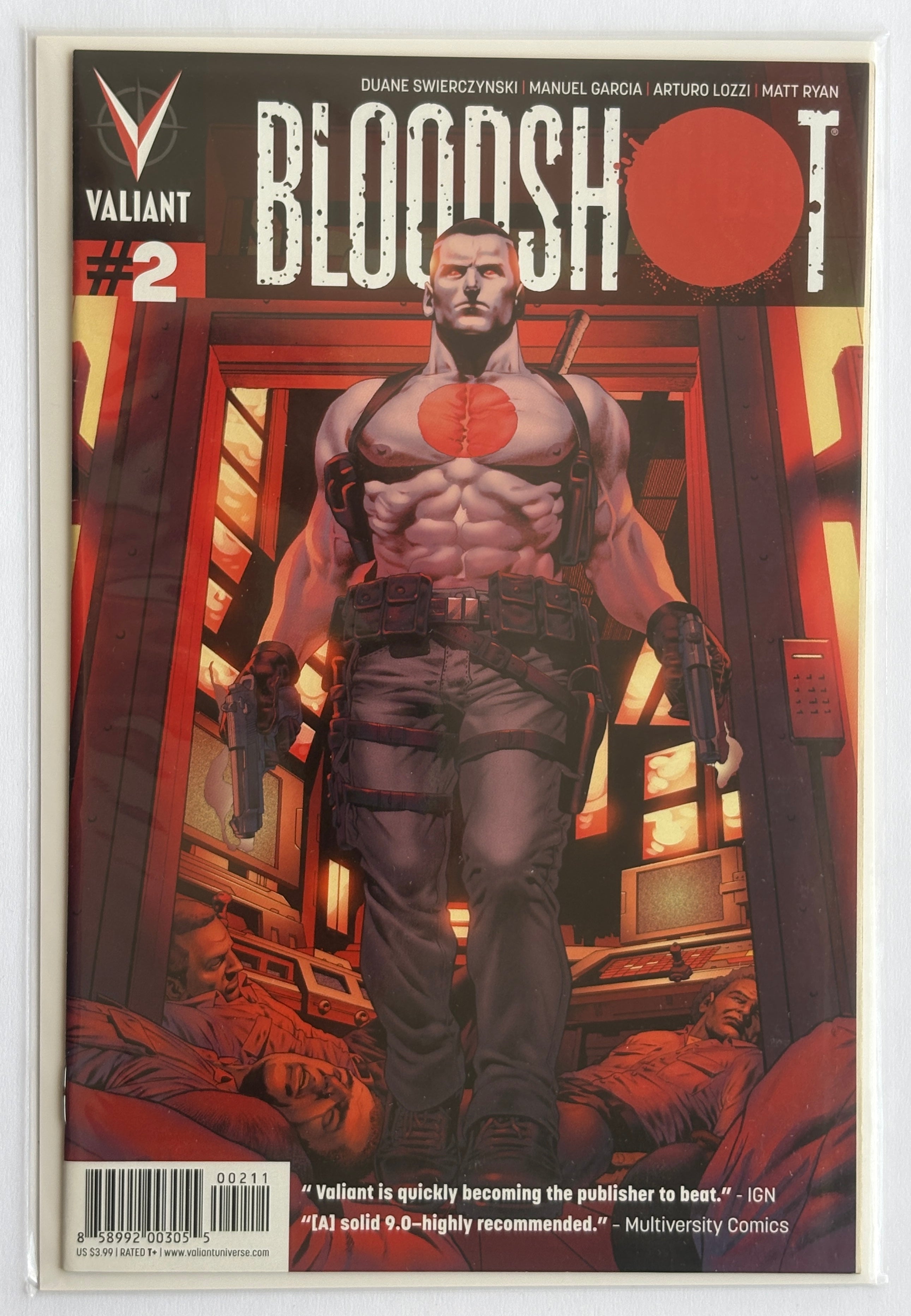 Bloodshot #2 - 1st Printing - Valiant Comics August 2012 VF- 7.5