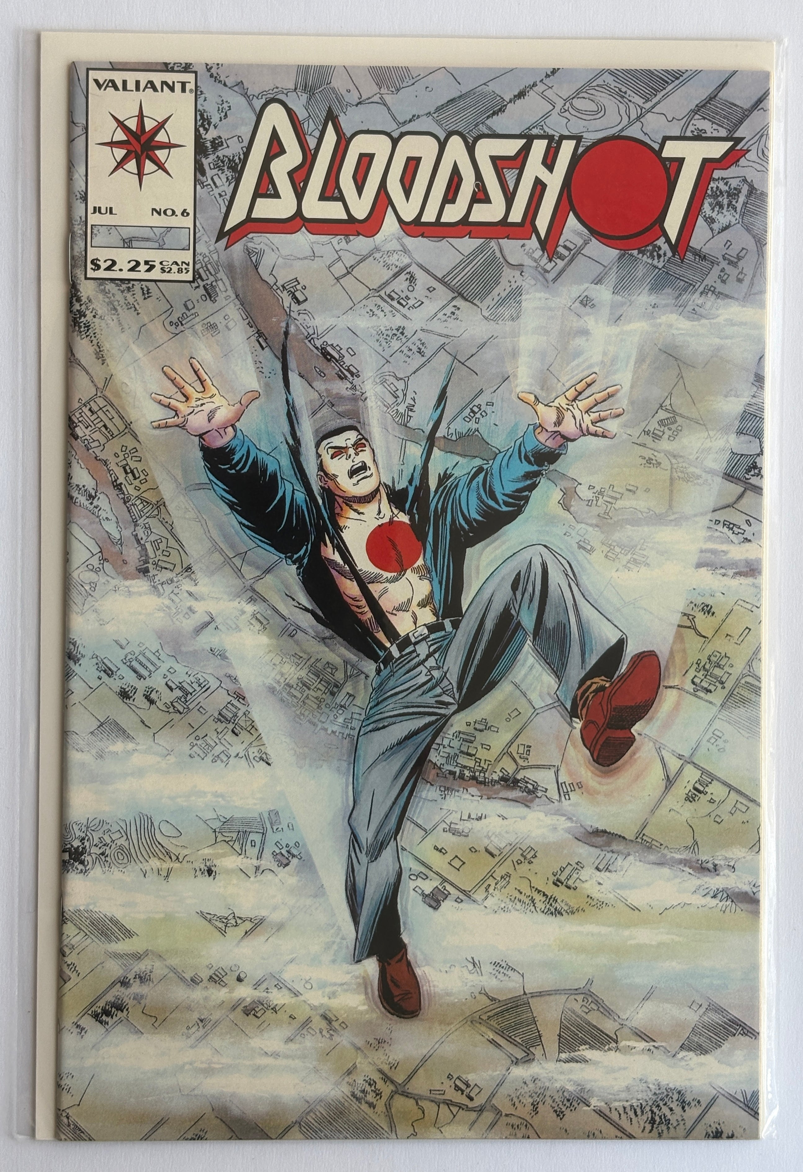 Bloodshot #6 - 1st App Ninjak & Colin King - Valiant Comics - July 1993 VF 8.0