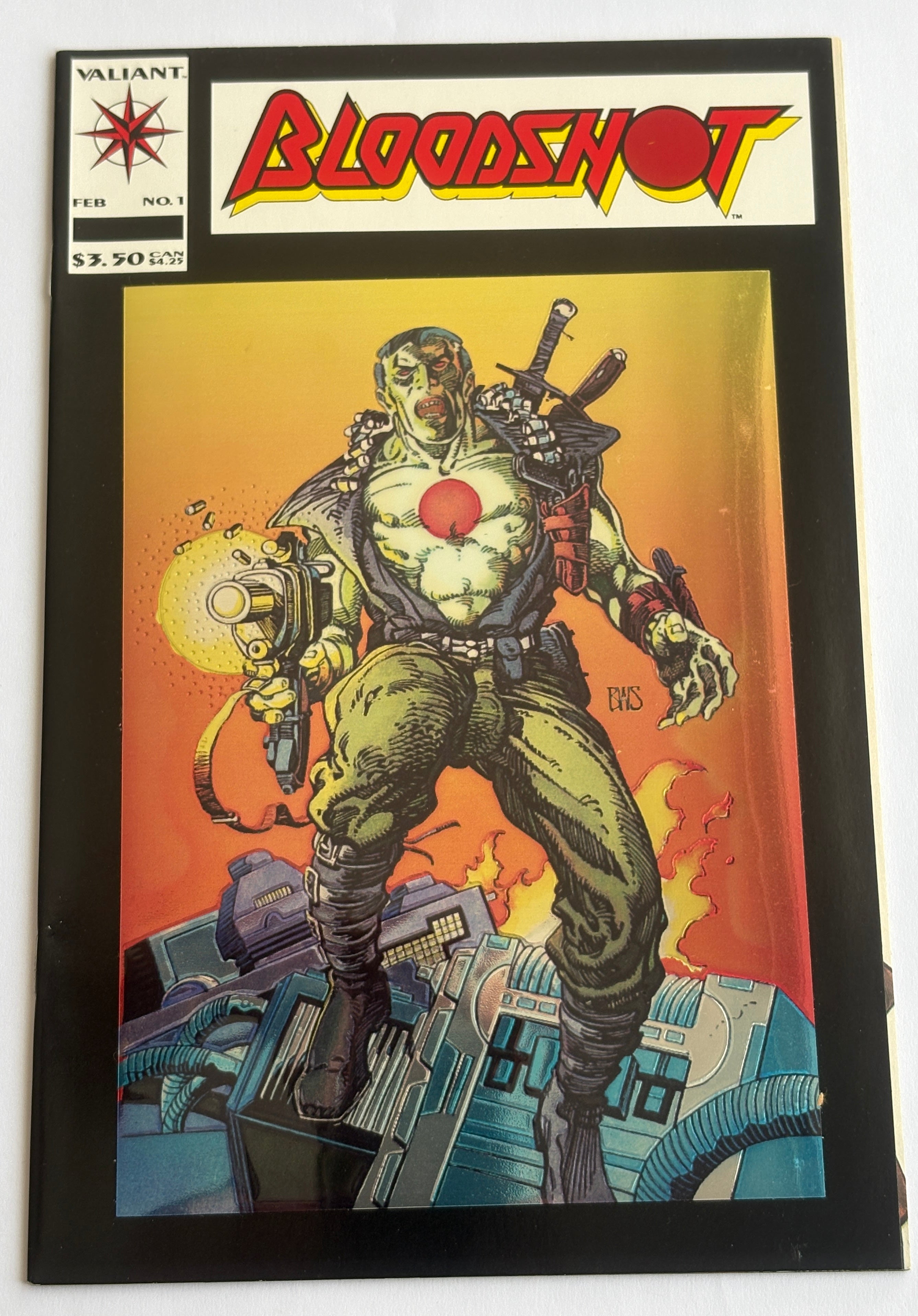 Bloodshot #1 - 1st App Malcom; Iwatsu; Sinclaire Valiant Comics February 1993 VF+ 8.5