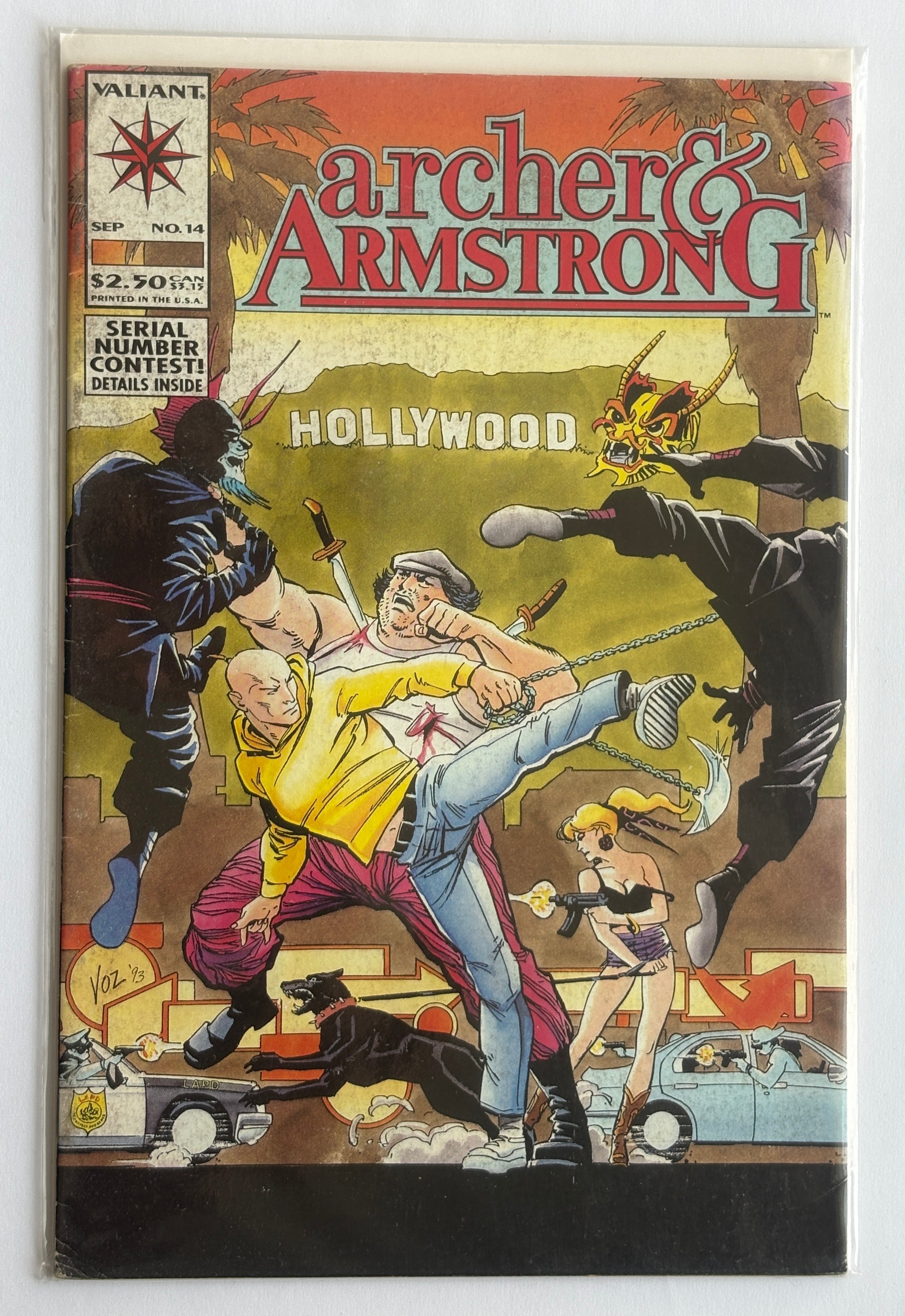 Archer & Armstrong #14 - 1st Printing - Valiant Comics - September1993 FN- 5.5