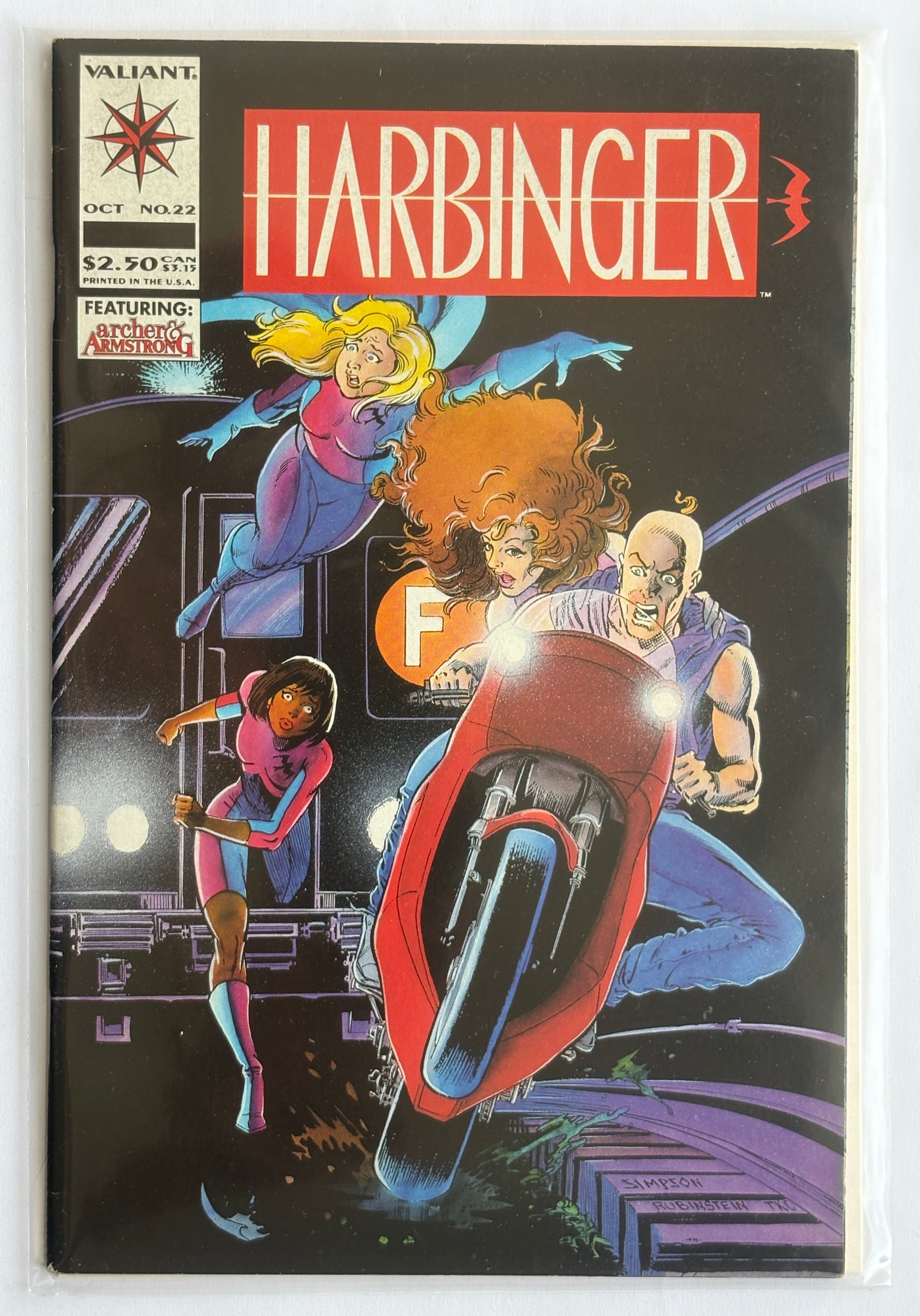 Harbinger #22 - Valiant Comics October 1993 VF 8.0