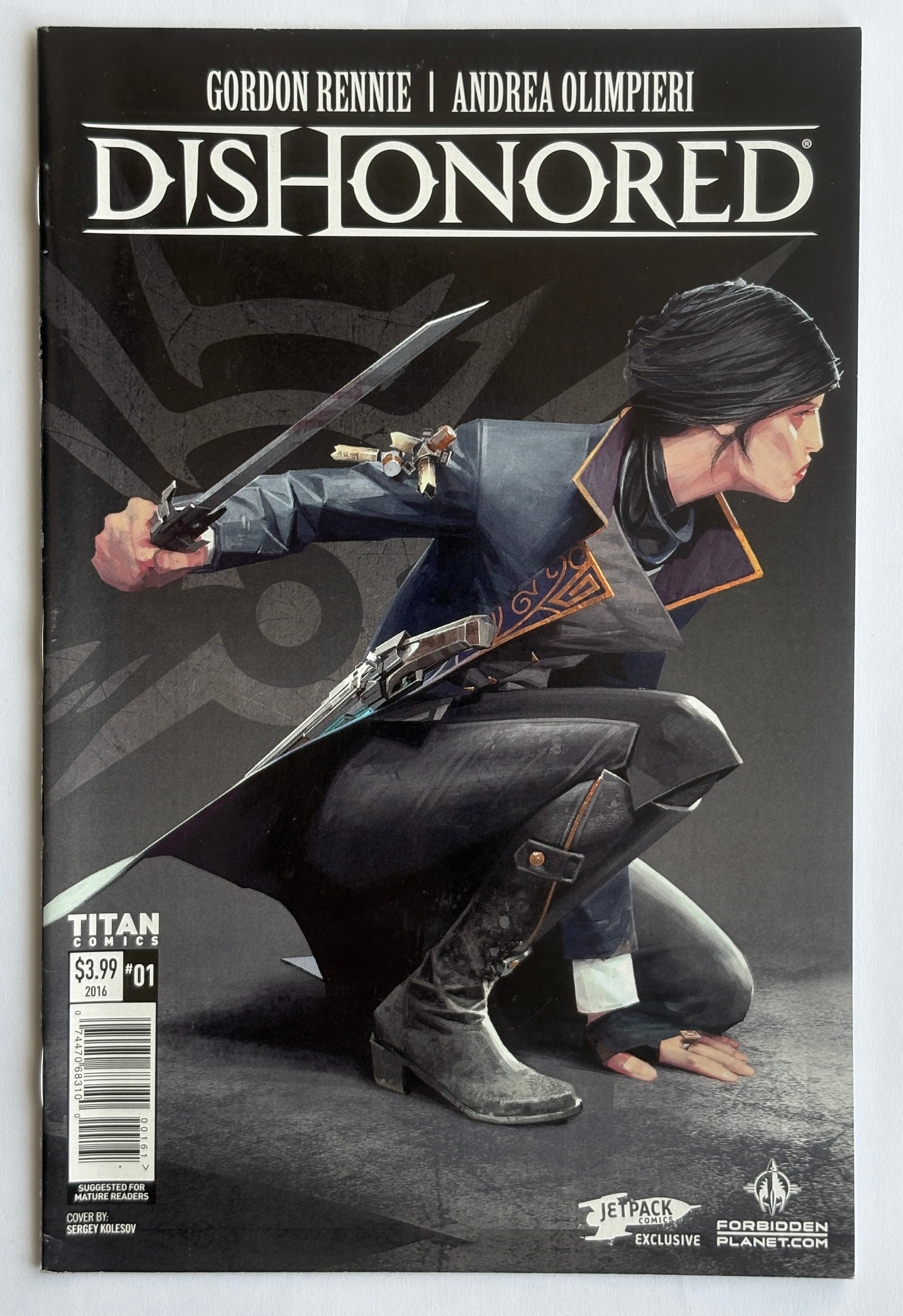 Dishonored #1 - 1st Print Forbidden Planet Variant Titan Comics August 2016 VF/NM 9.0