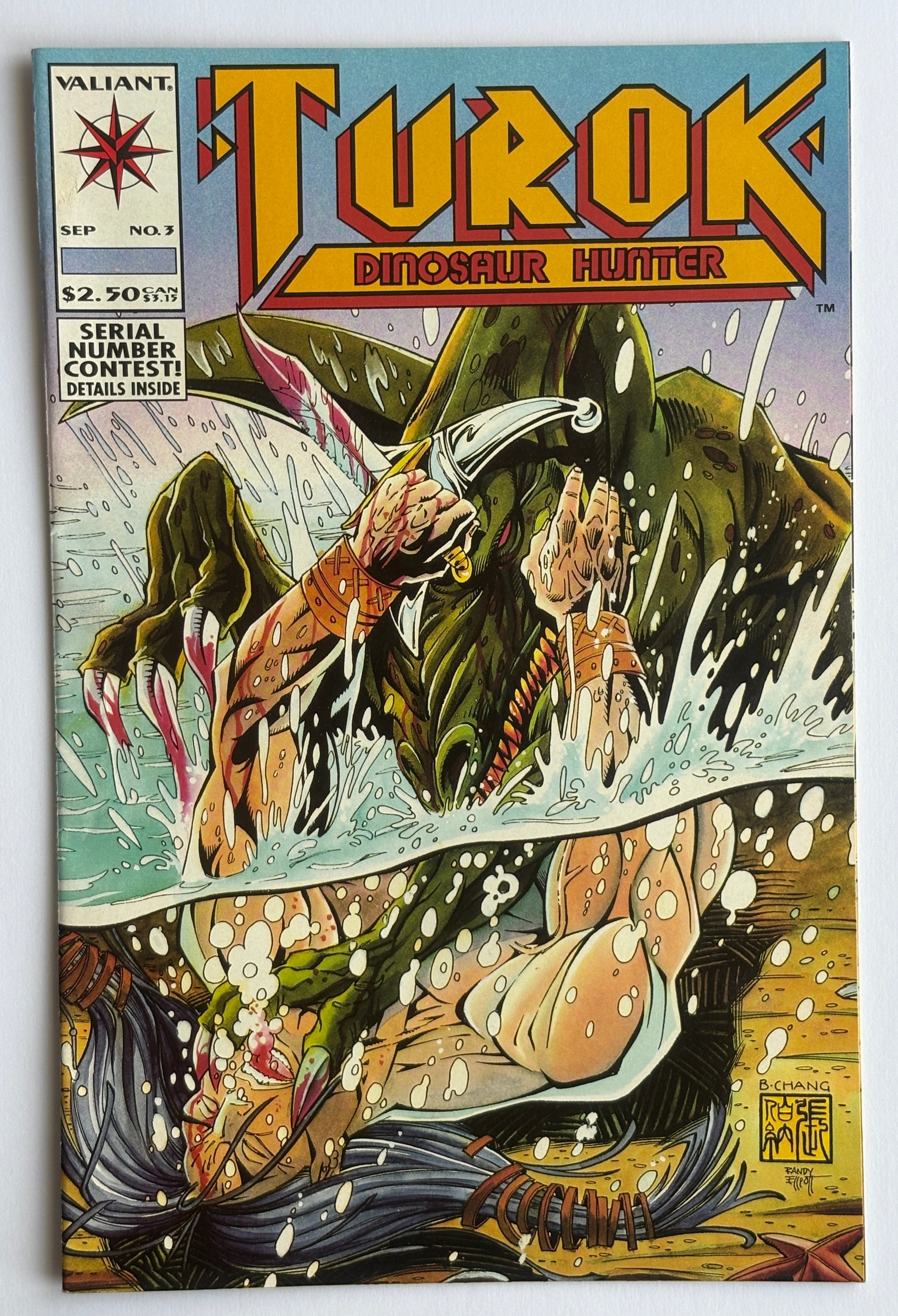 Turok Dinosaur Hunter #3 - Valiant Comics September 1993 VF 8.0