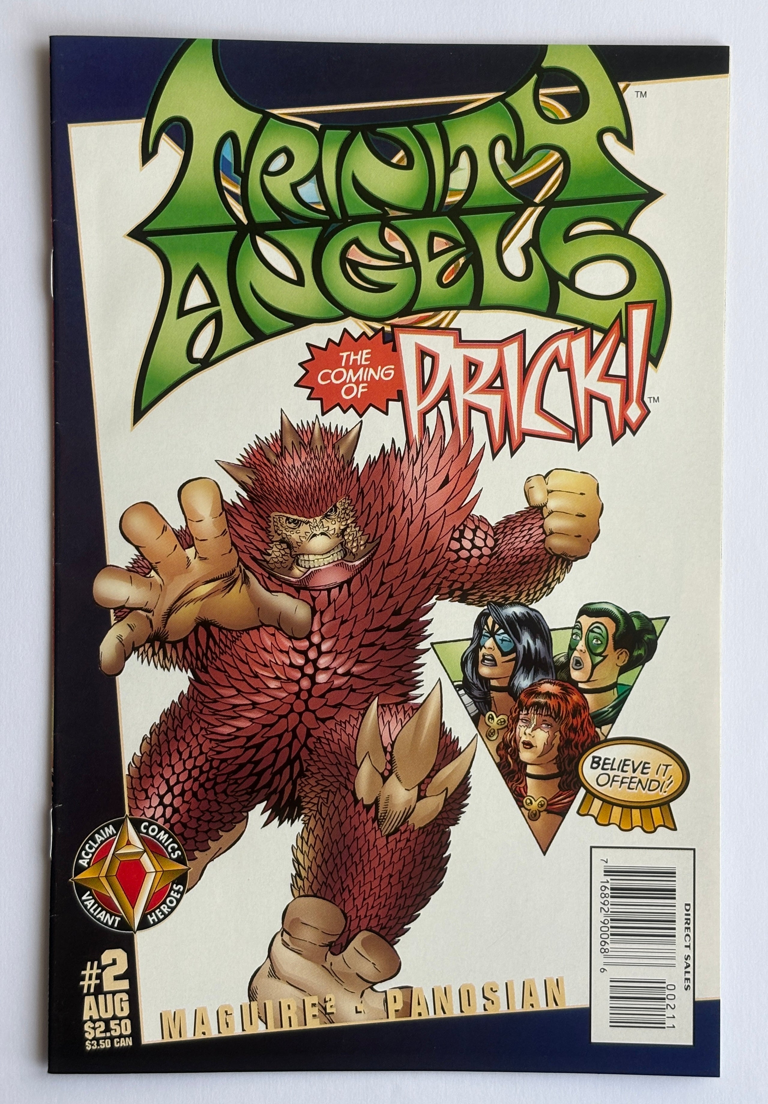 Trinity Angels #2 - 1st Printing - Valiant Comics August 1997 F/VF 7.0