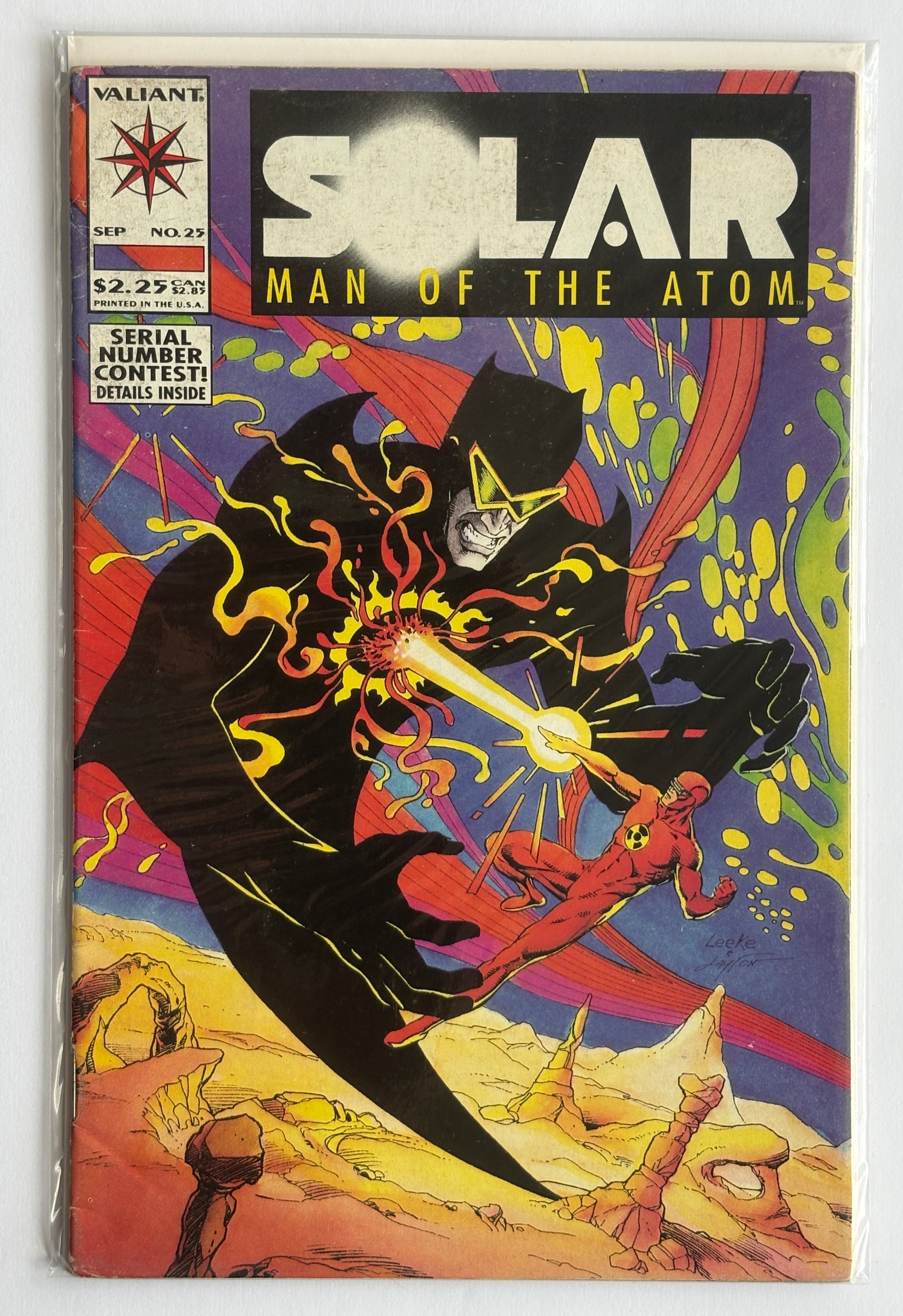 Solar Man of the Atom #25 - Valiant Comics September 1993 FN 6.0