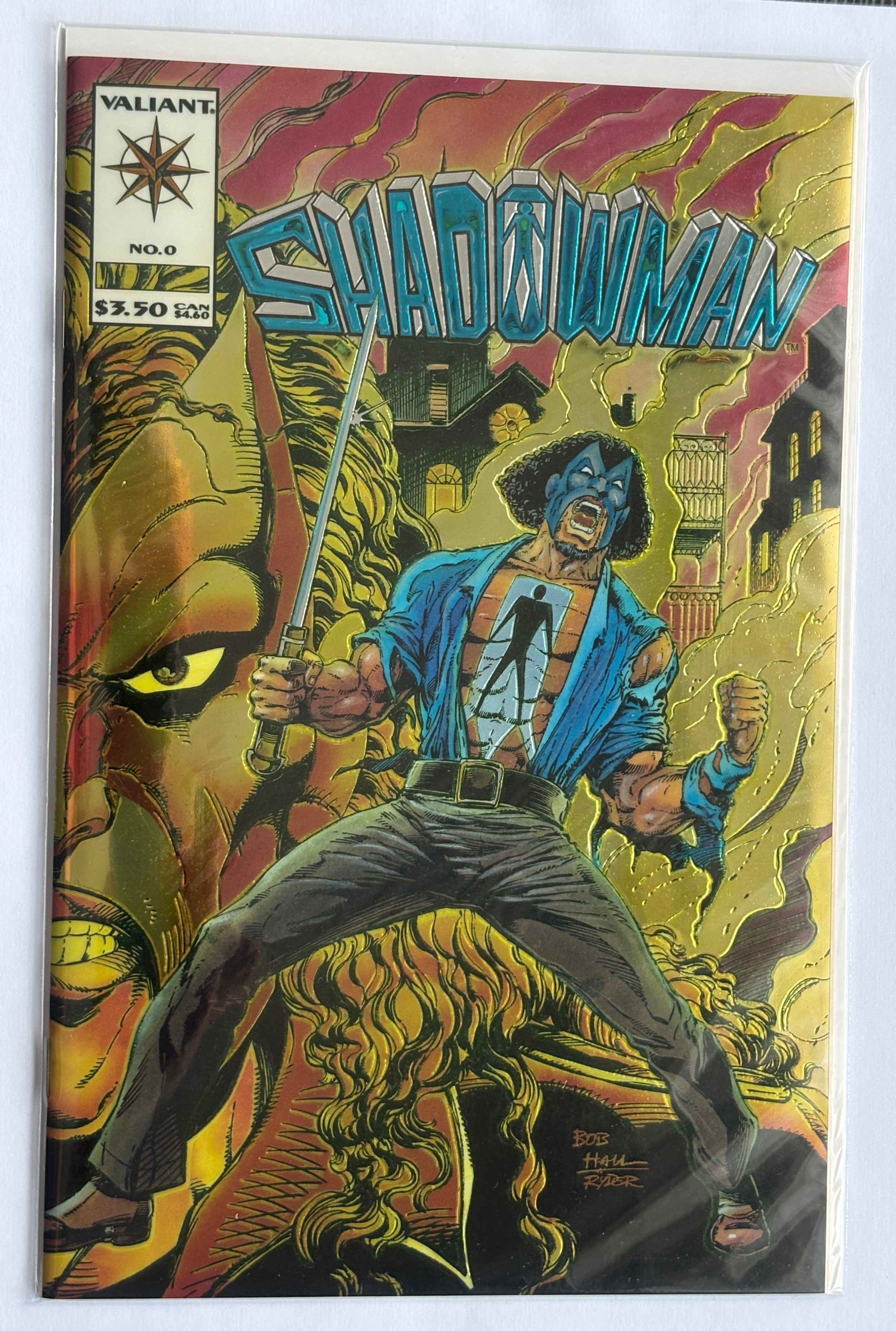 Shadowman #0 - Chromium Gold Cover Valiant Comics April 1994 NM 9.4