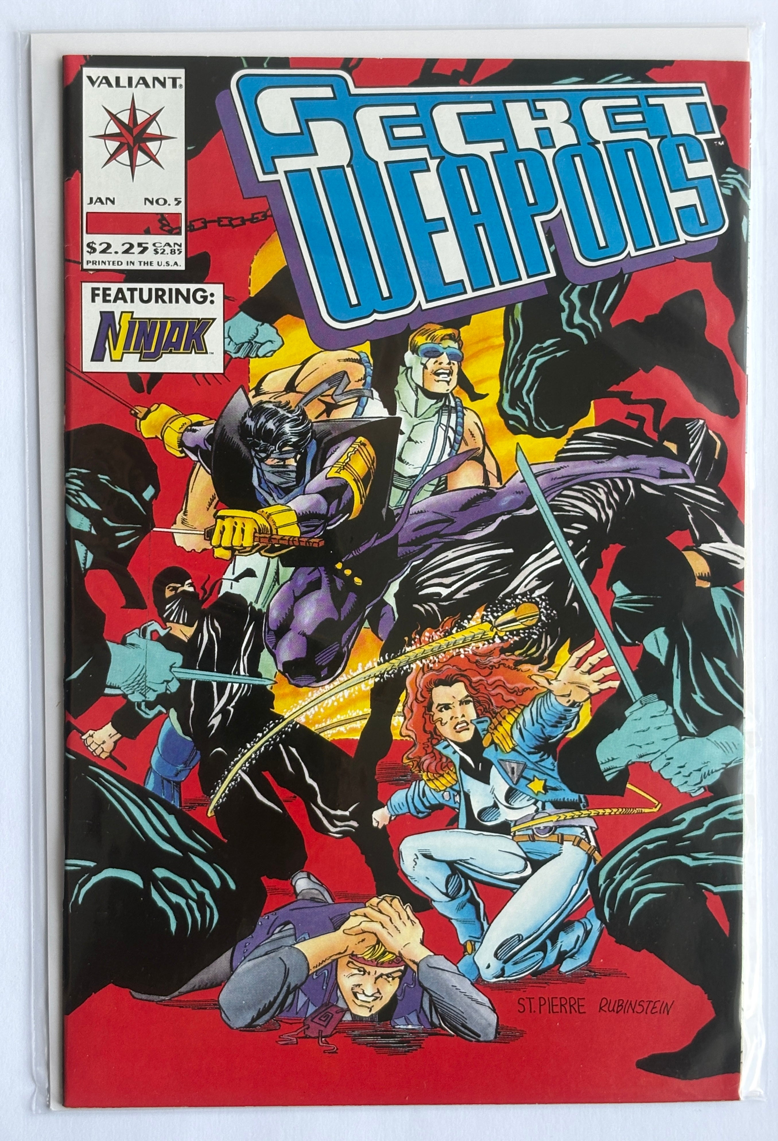 Secret Weapons #5 - 1st Printing - Valiant Comics - January 1994 VF 8.0