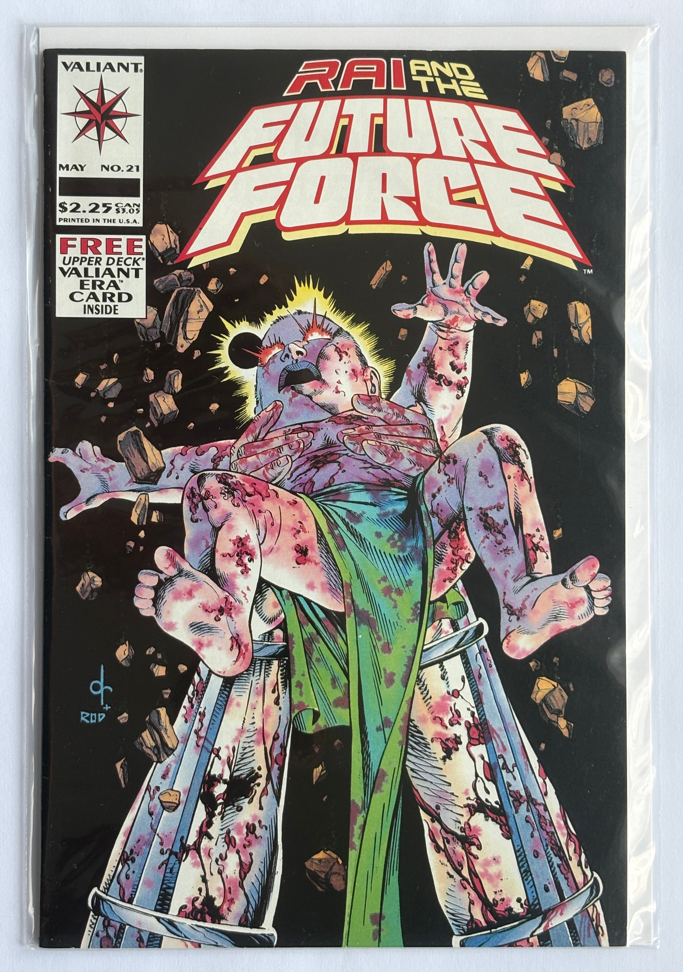 Rai and the Future Force #21 - with Card - Valiant Comics May 1994 VF- 7.5