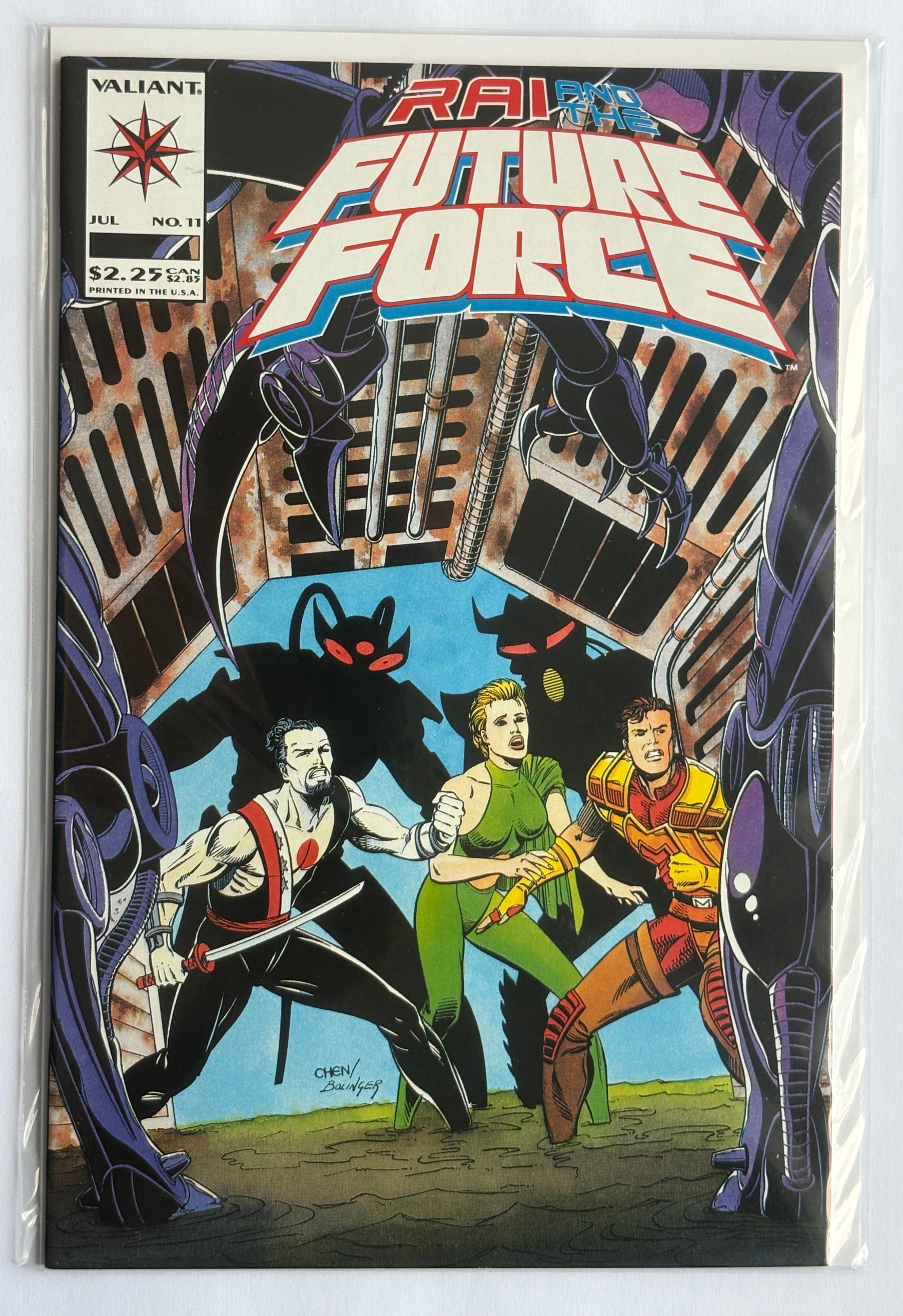 RAI and the Future Force #11 - 1st Printing - Valiant Comics July 1993 VF- 7.5