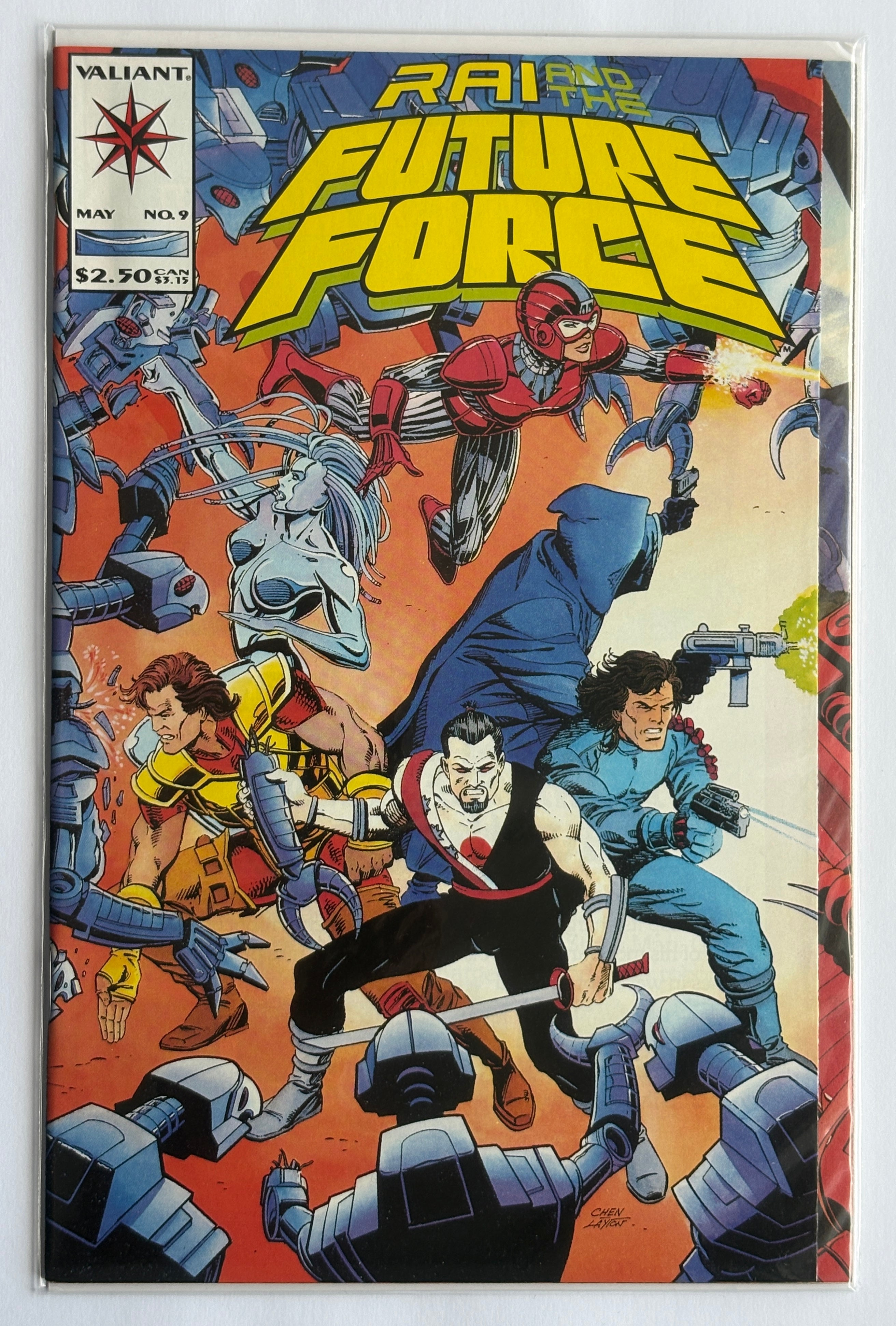 RAI and the Future Force #9 - 1st Printing - Valiant Comics May 1993 VF 8.0