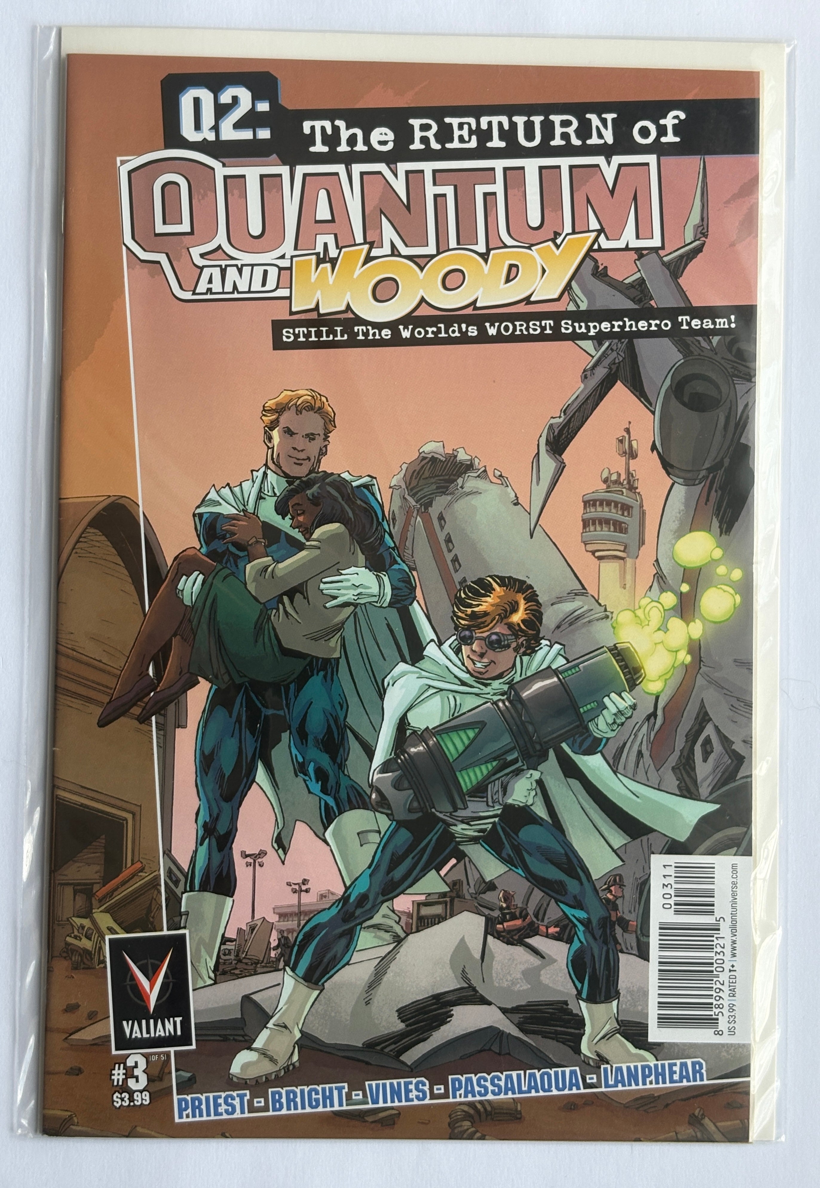 Q2: The Return of Quantum and Woody #3 1st Printing Valiant December 2014 VF 8.0