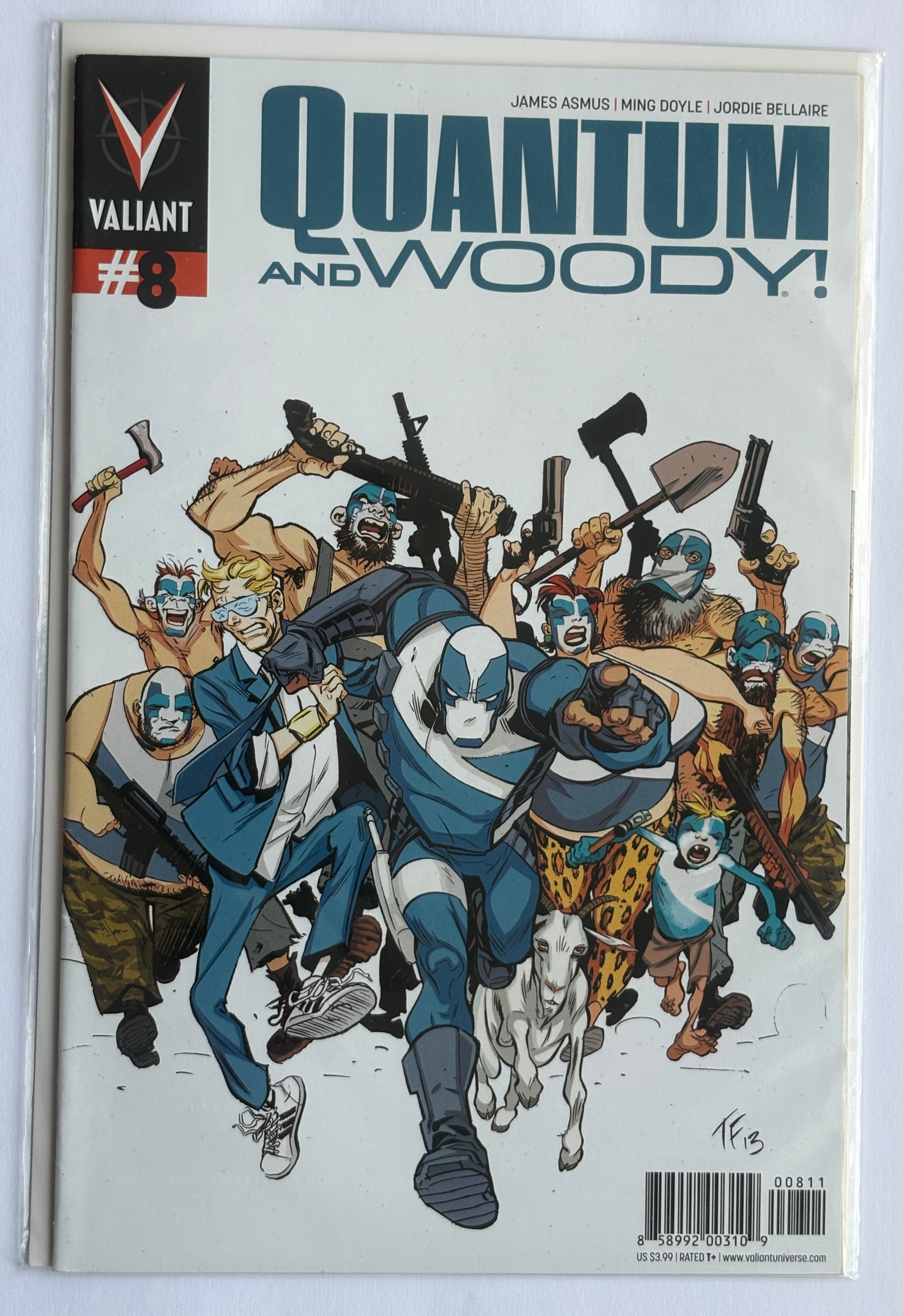 Quantum and Woody #8 - 1st Printing Valiant February 2014 F/VF 7.0