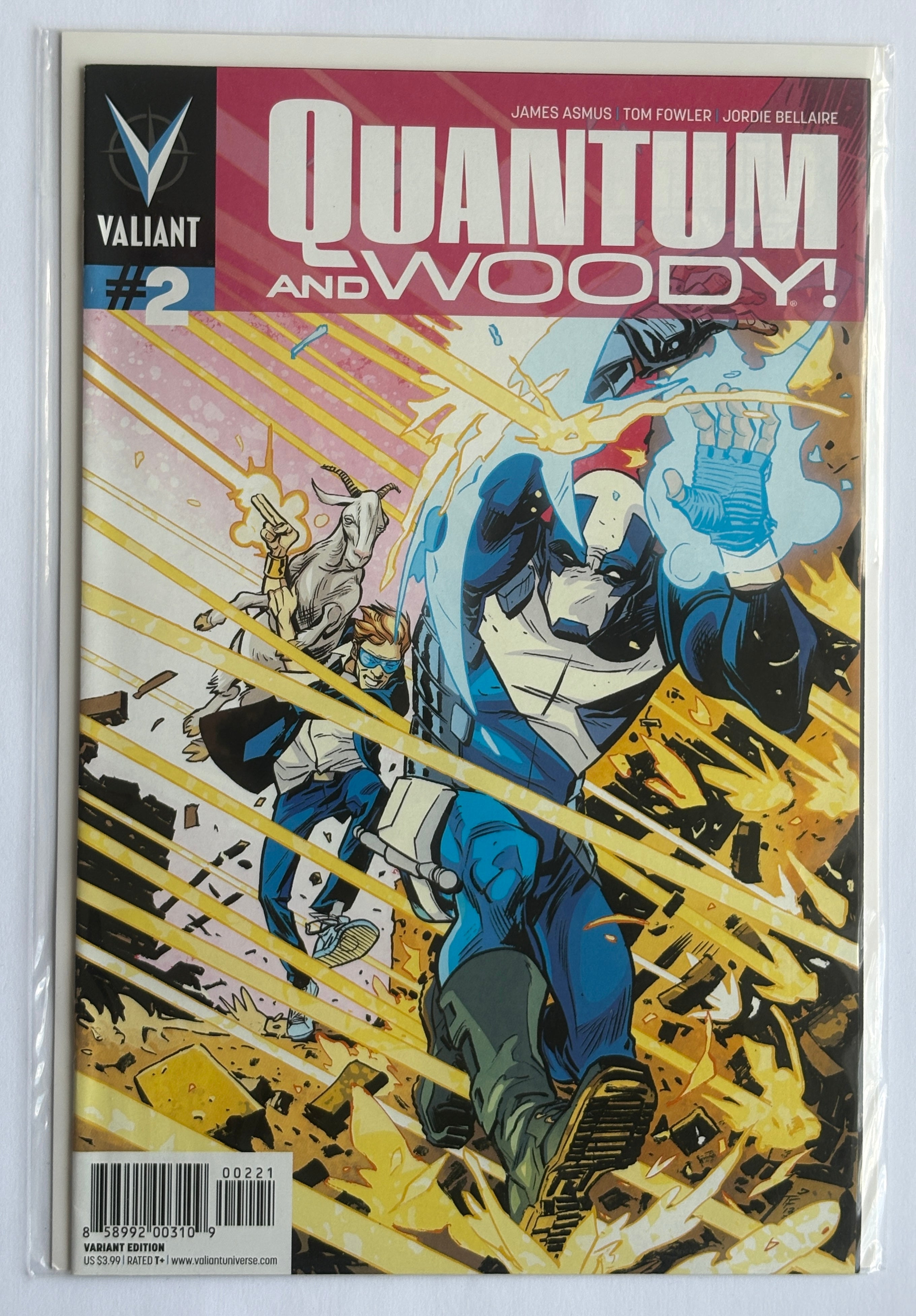 Quantum and Woody #2 - 1st Printing Valiant August 2013 VF- 7.5