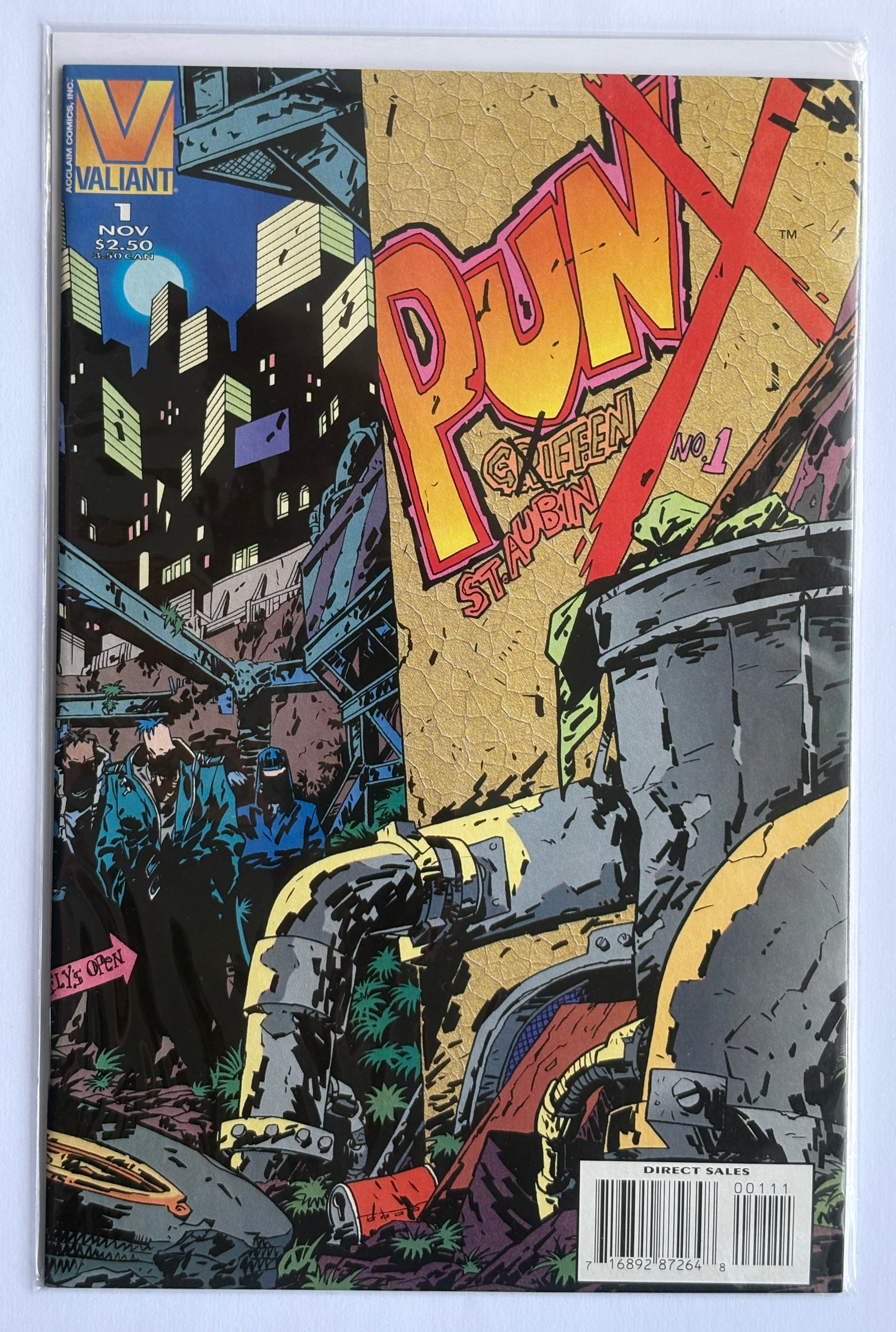 Punx #1 - 1st Printing - Valiant Comics - November 1995 VF- 7.5