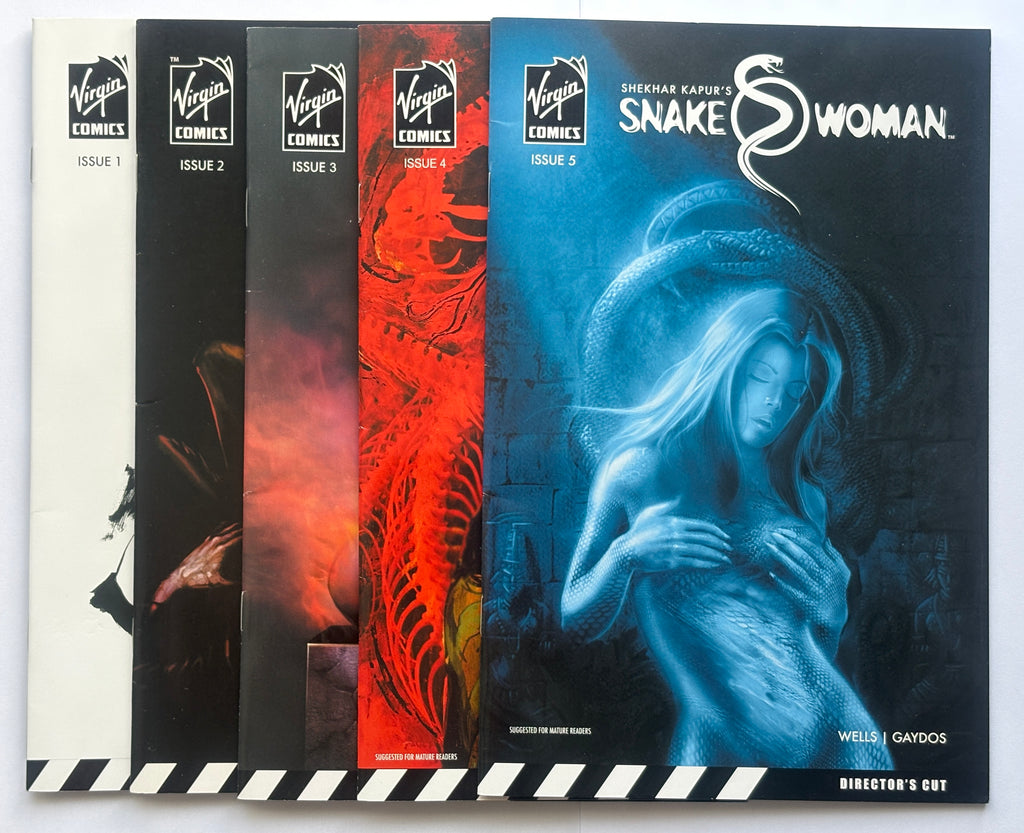 Snake Woman #1 to 5 run - Shekhar Kapur - Virgin 2006 VF- 7.5 (5 comic Lot)