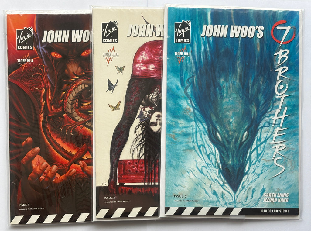 John Woo's 7 Brothers #1 to 5 - Ennis, Kang (5 Comics) Virgin 2006 VF/NM 9.0