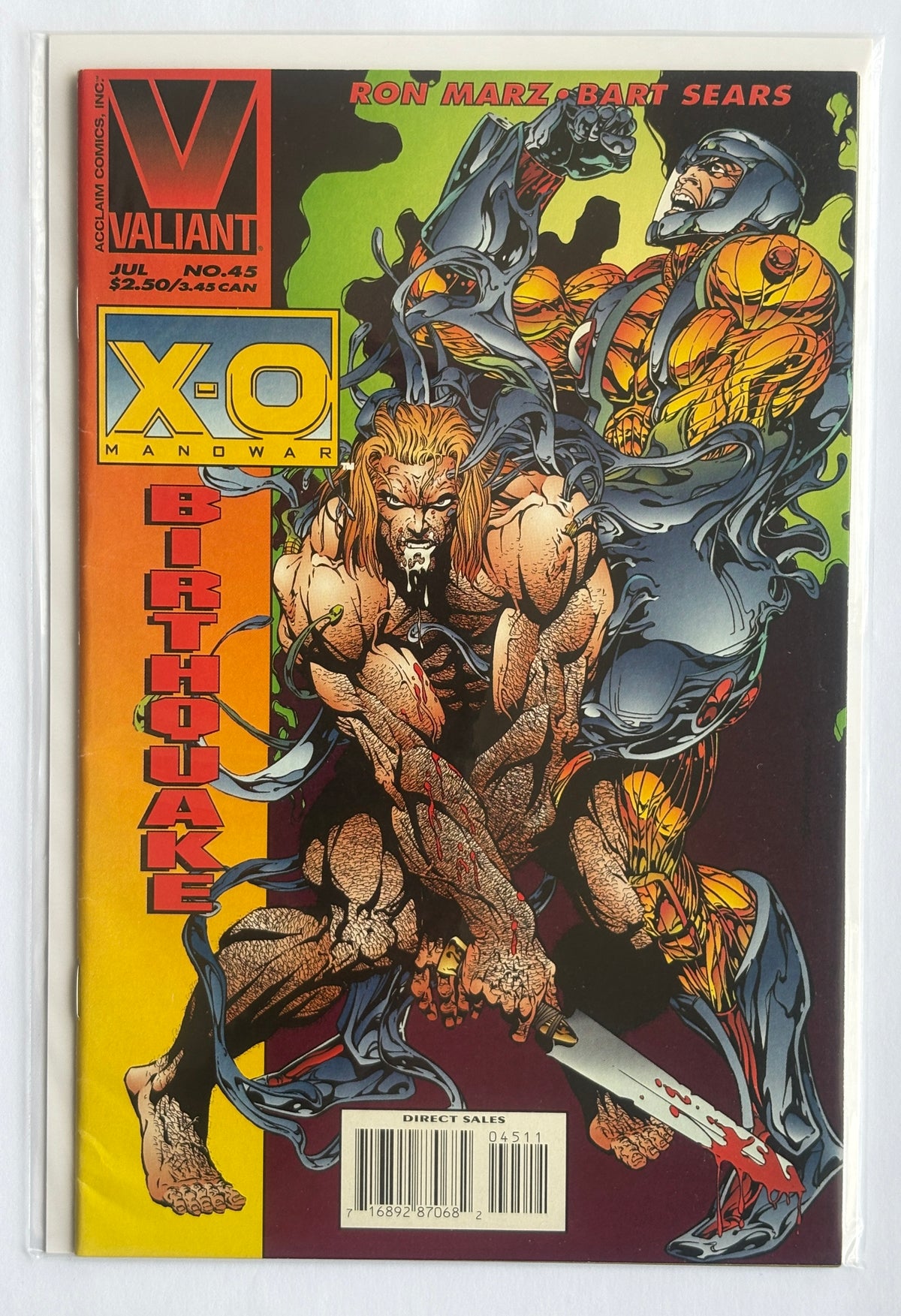 X-O Manowar #45 - 1st Printing - Valiant Comics July 1995 F/VF 7.0