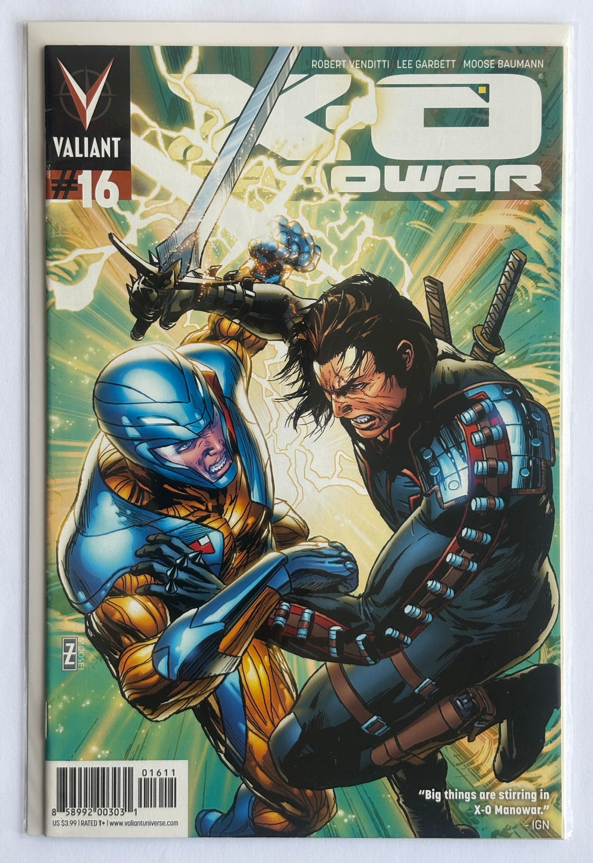 X-O Manowar #16 - 1st Printing - Valiant Comics August 2013 FN+ 6.5
