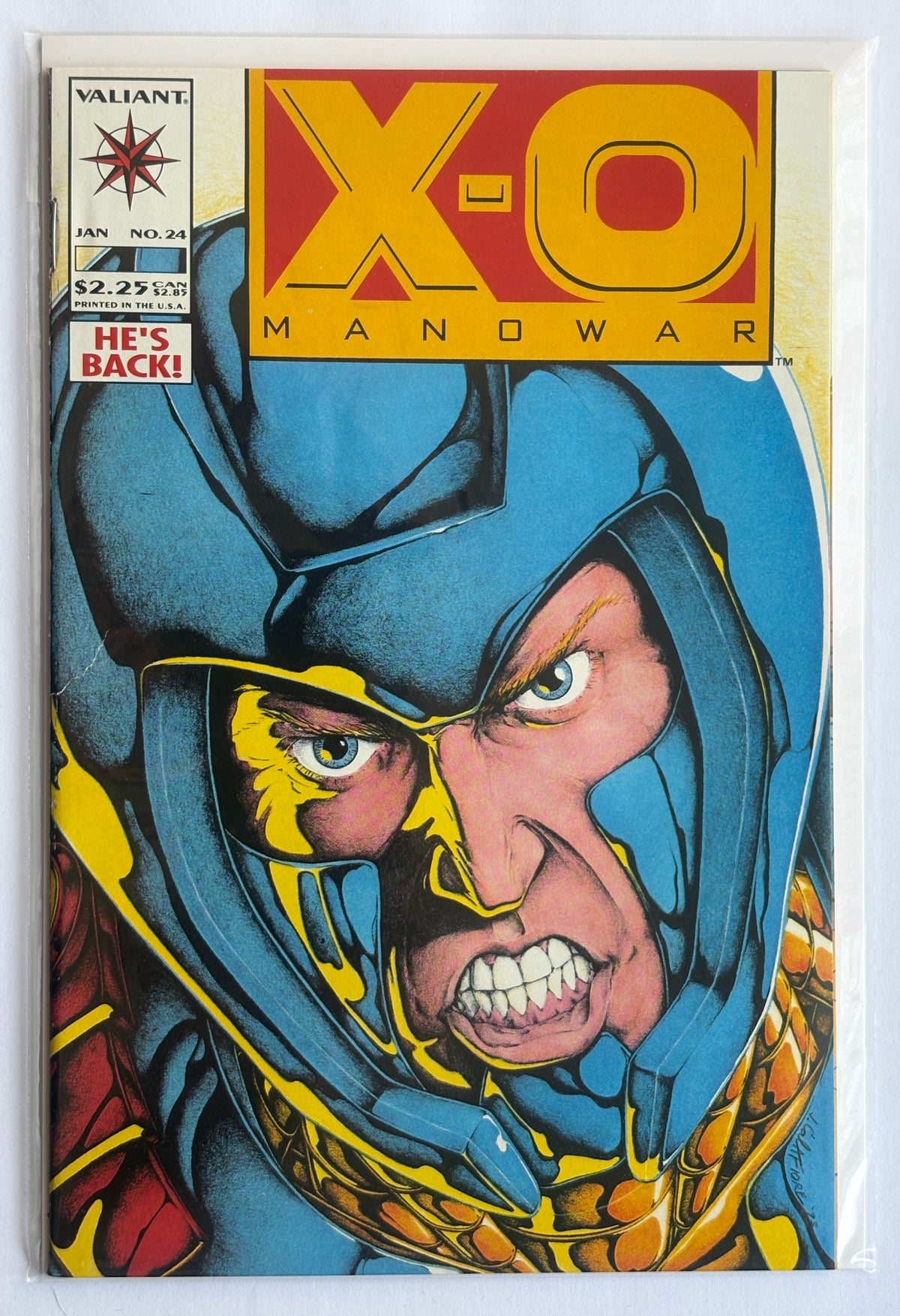 X-O Manowar #24 - 1st Printing - Valiant Comics January 1994 F/VF 7.0