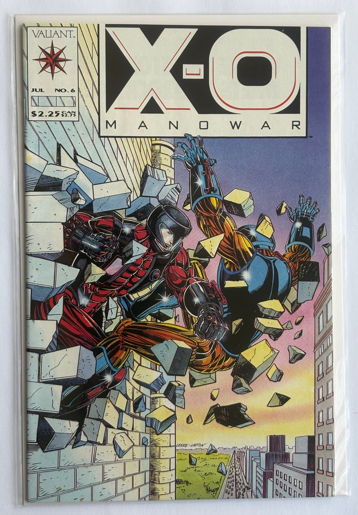 X-O Manowar #6 - 1st Printing - Valiant Comics July 1992 VF- 7.5