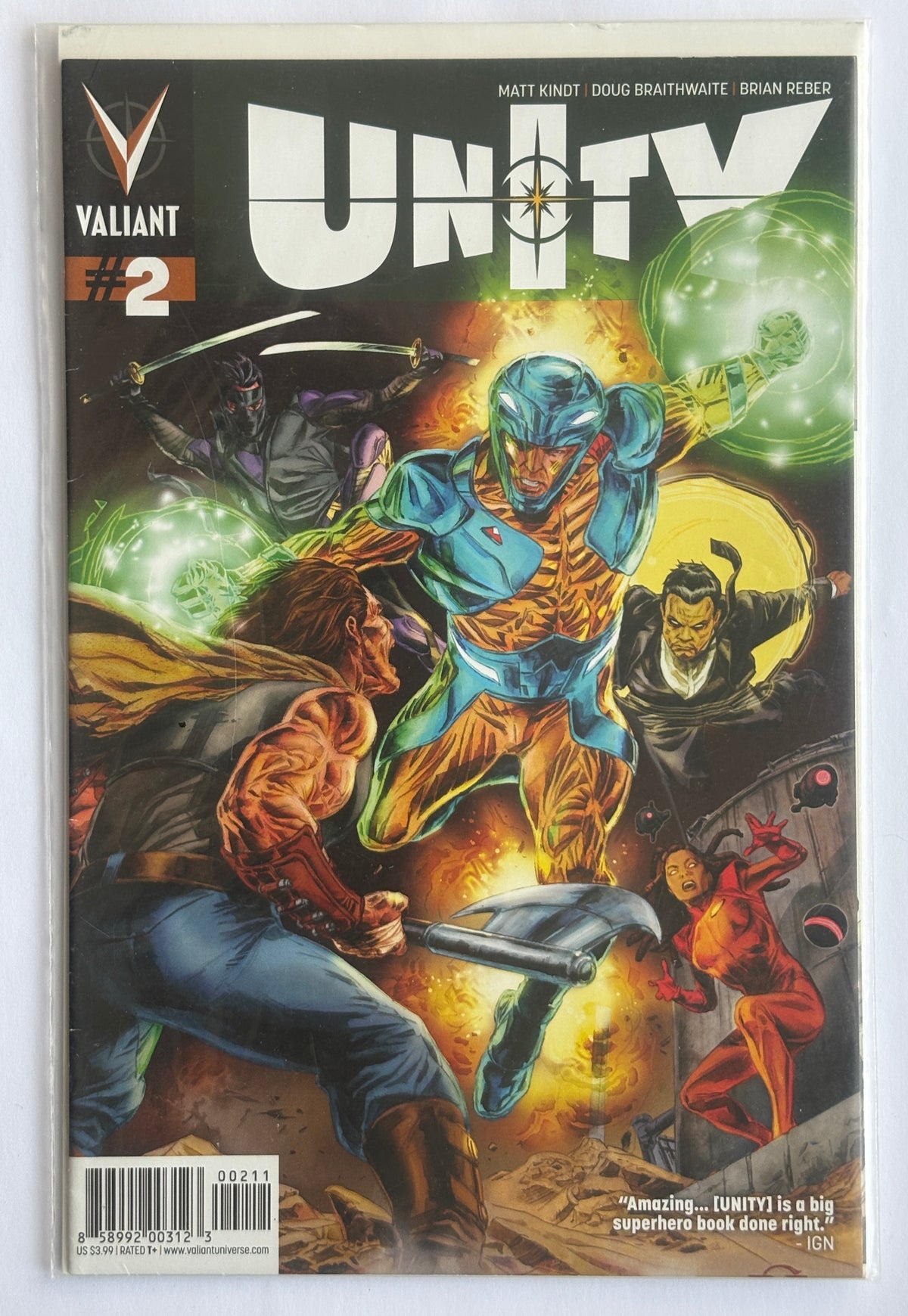Unity #2 - 1st Printing - Cover A Valiant Comics December 2013 VF- 7.5