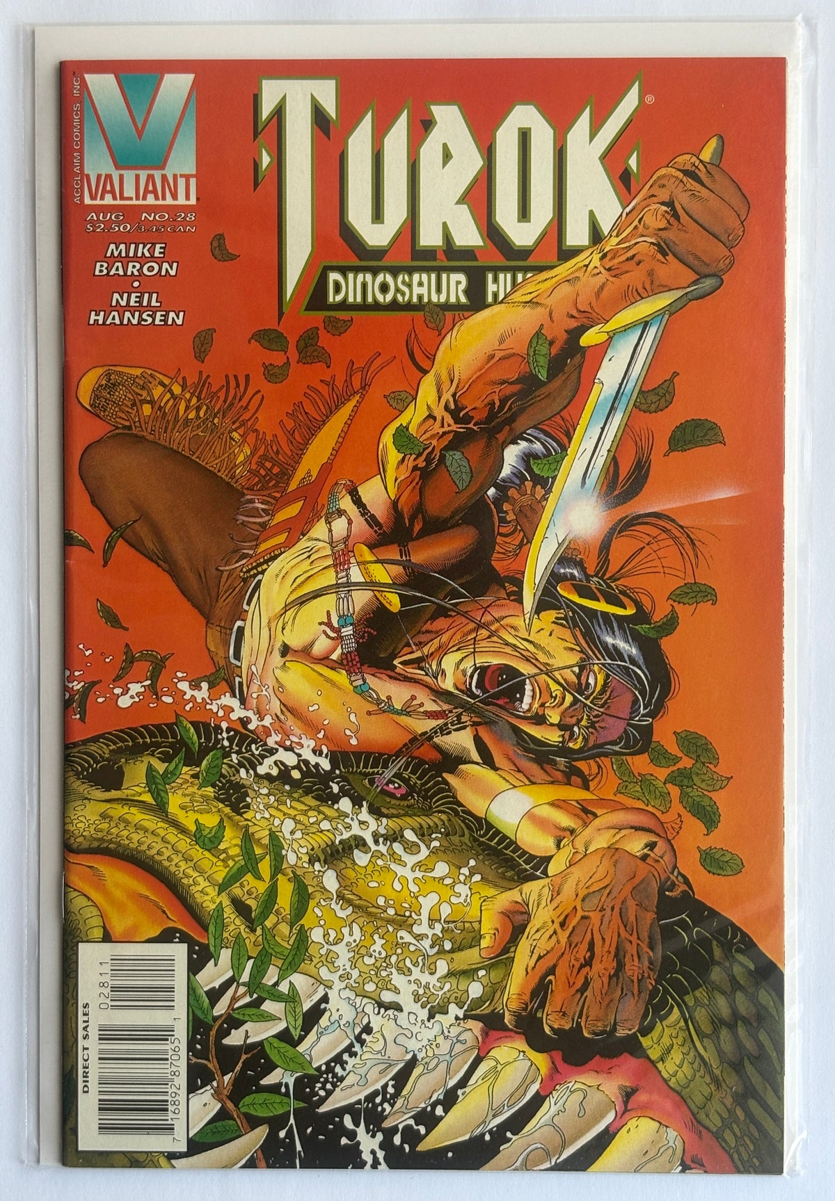 Turok Dinosaur Hunter #28 - Valiant Comics August 1995 VF 8.0