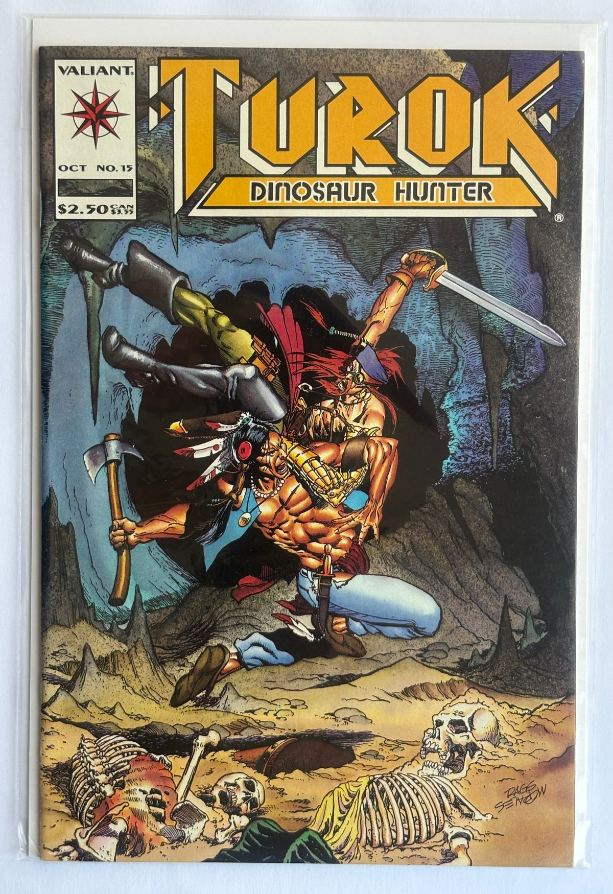 Turok Dinosaur Hunter #15 - Valiant Comics October 1994 VF+ 8.5