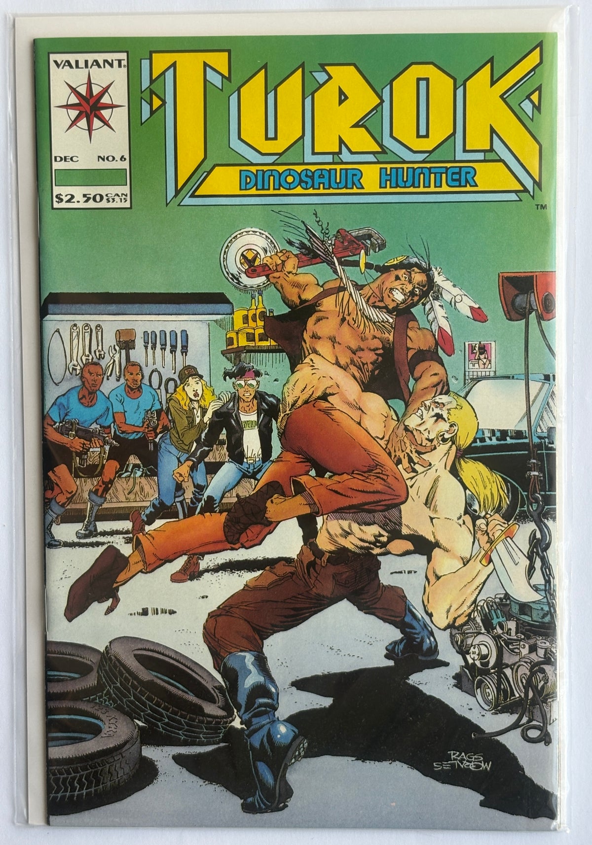 Turok Dinosaur Hunter #6 - Valiant Comics December 1993 VF+ 8.5