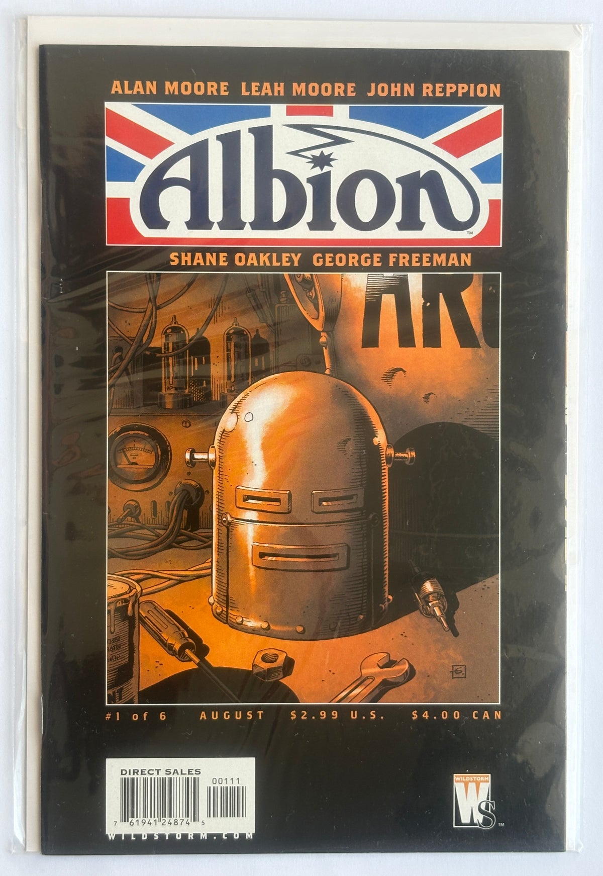Albion #1 (1 of 6)  1st Printing - Alan Moore - Wildstorm August 2005 VF+ 8.5