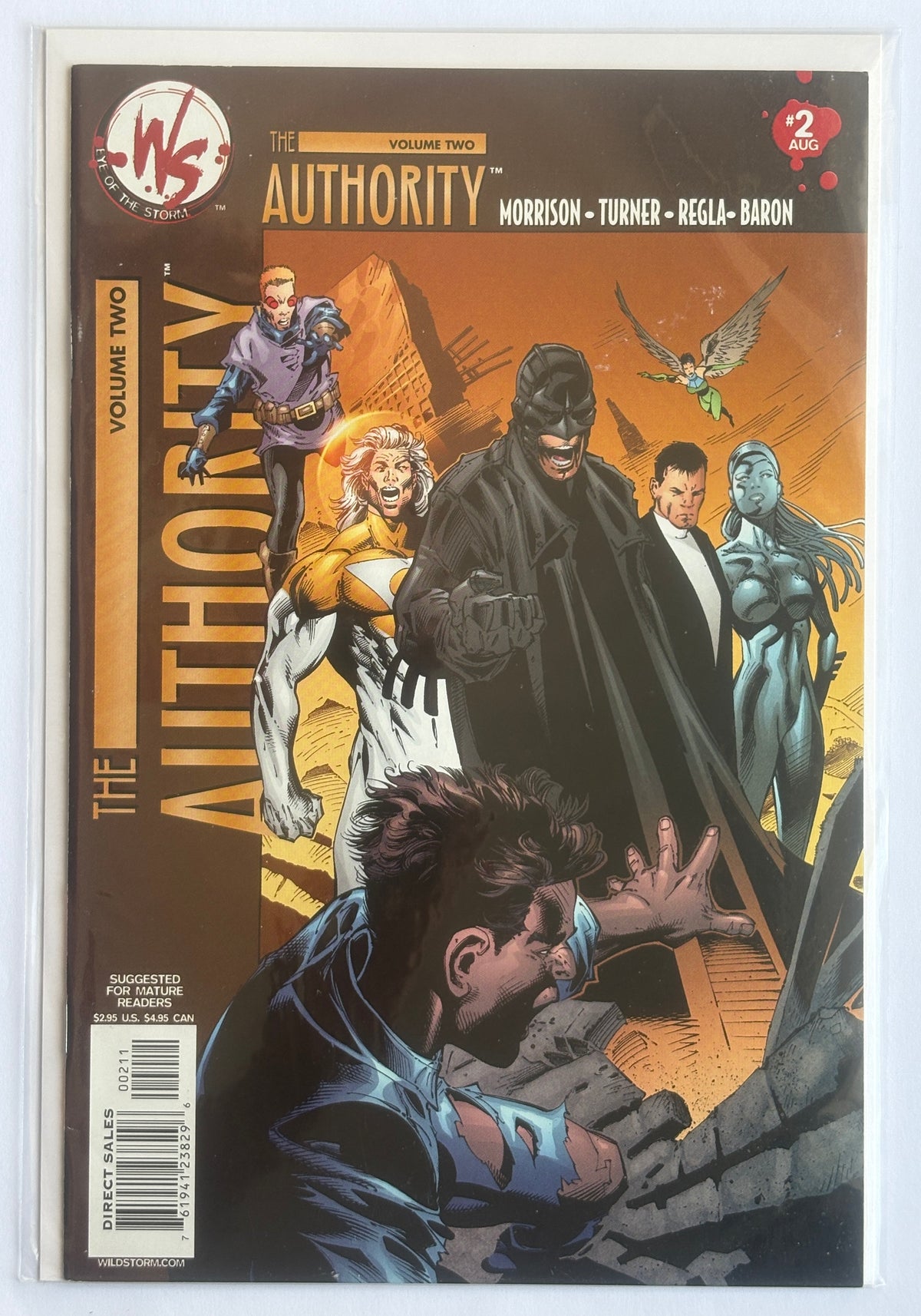 The Authority #2 - 1st Printing Wildstorm Productions August 2003 V- 7.5