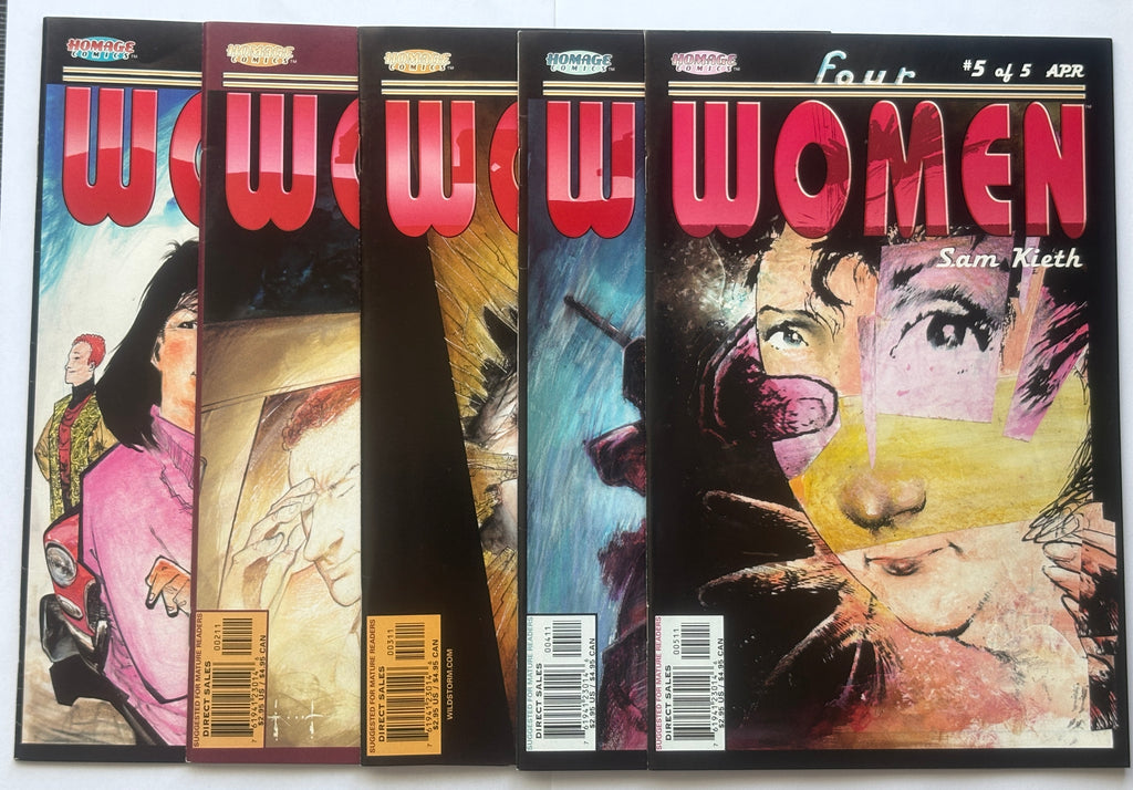 Four Women #1 to 5 - Complete Set (5 Comics) Homage Comics 2001/2 VF 8.0