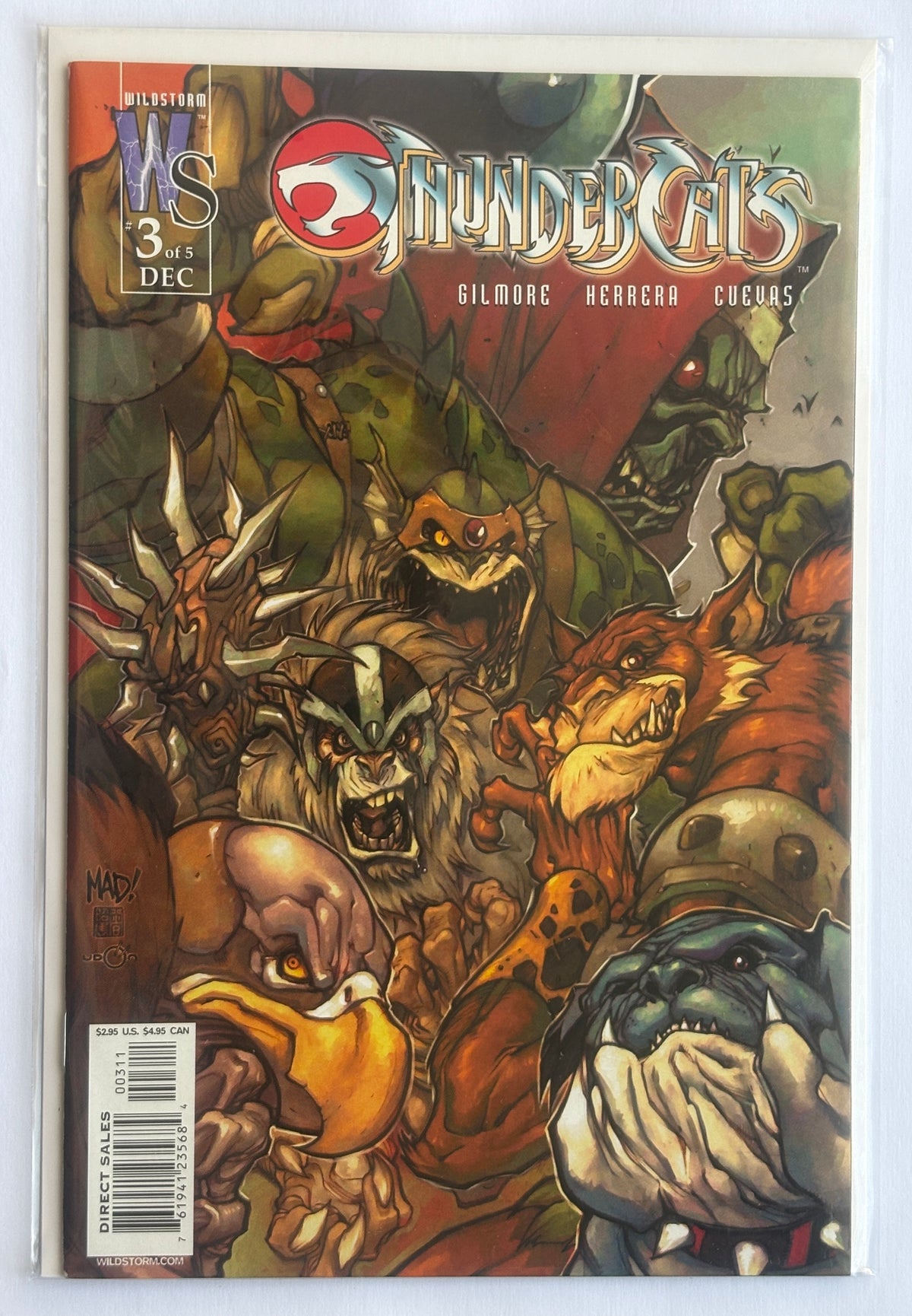 Thundercats #3 (3 of 5) 1st Printing Wildstorm Comics December 2002 VF/NM 9.0