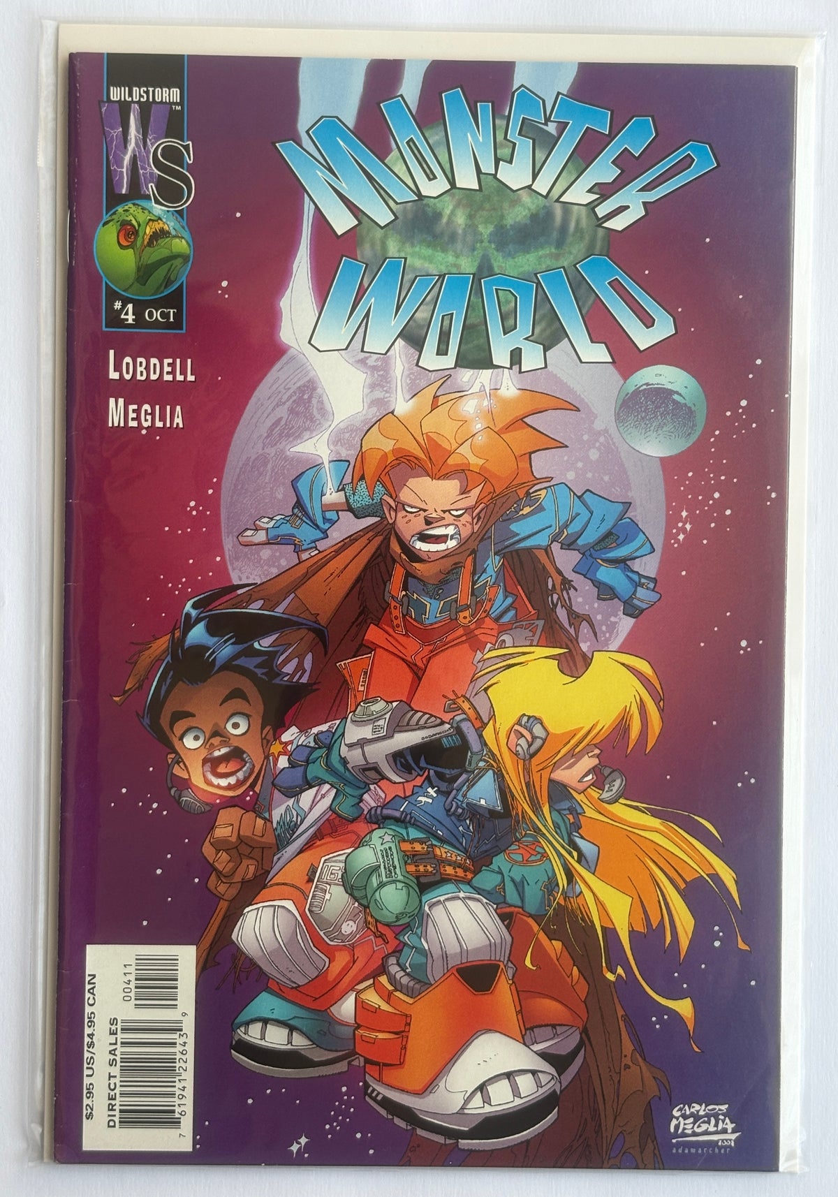 Monster World #4 - 1st Printing - Wildstorm Comics October 2001 FN+ 6.5