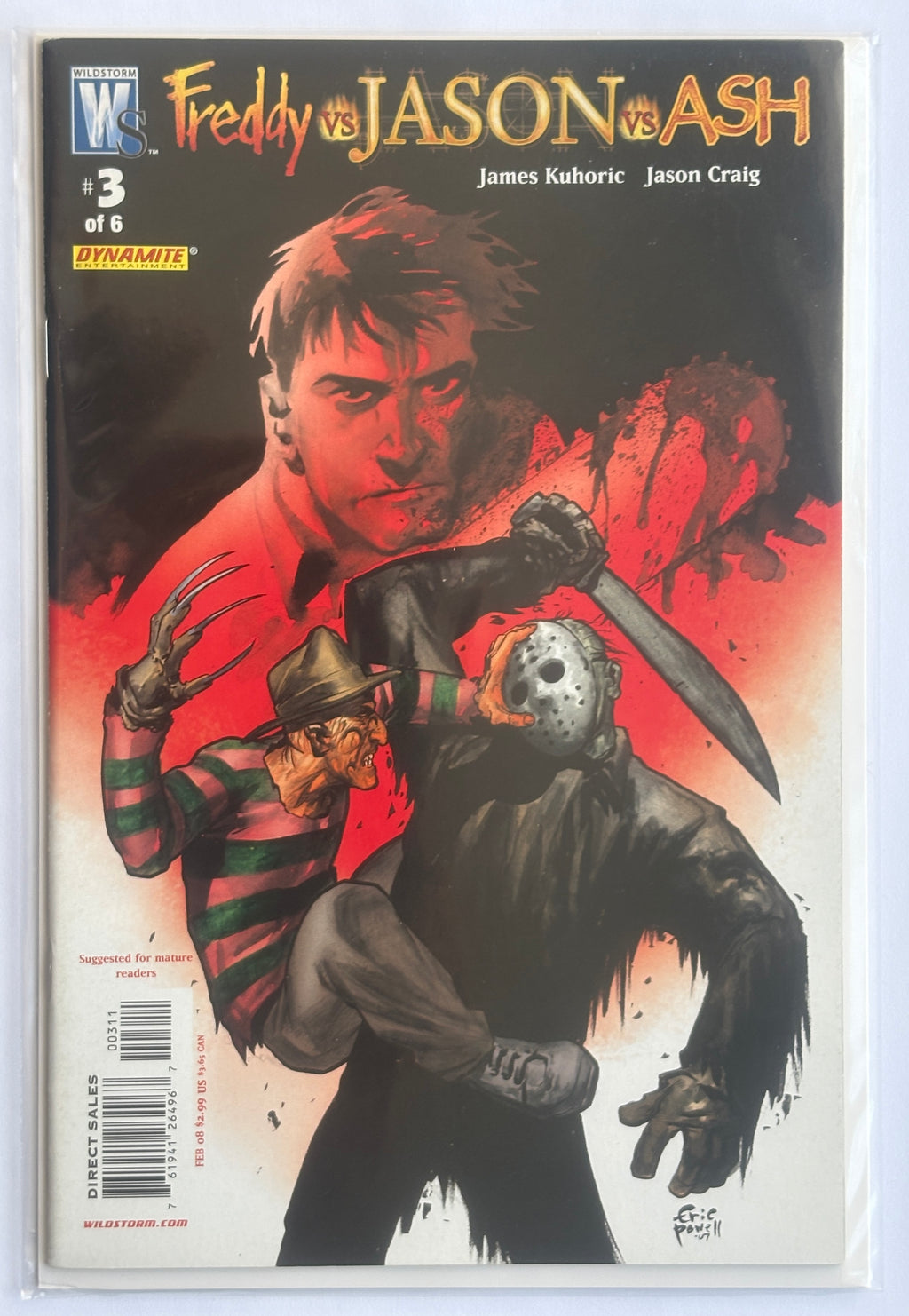 Freddy vs Jason vs Ash (of Army of Darkness) #1 to 6 Set Wildstorm 2008 VF 8.0