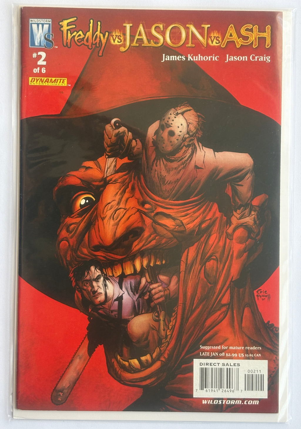 Freddy vs Jason vs Ash (of Army of Darkness) #1 to 6 Set Wildstorm 2008 VF 8.0