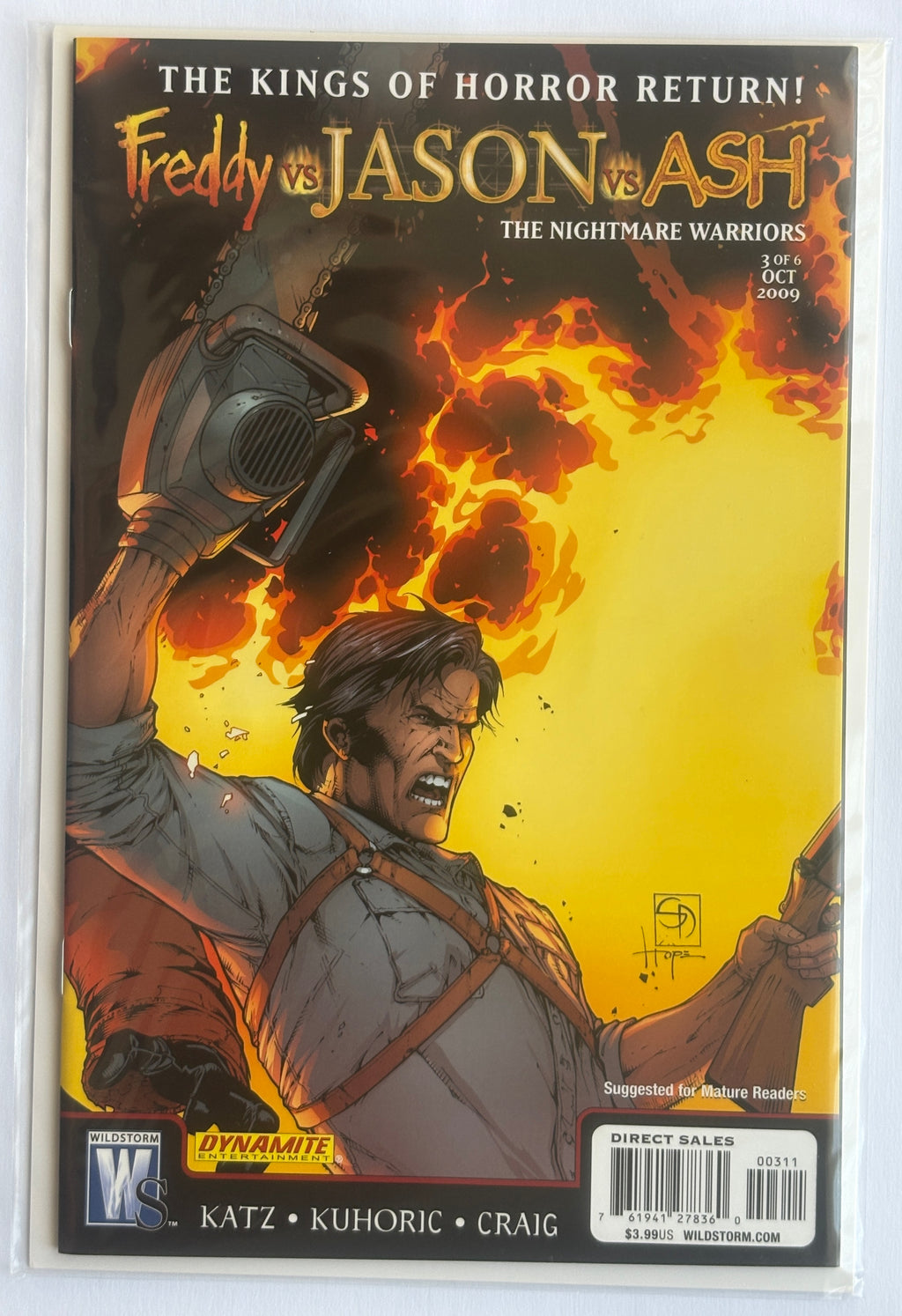 Freddy vs Jason vs Ash #1 to 6 Complete Set The Nightmare Warriors - Wildstorm 2009 NM- 9.2