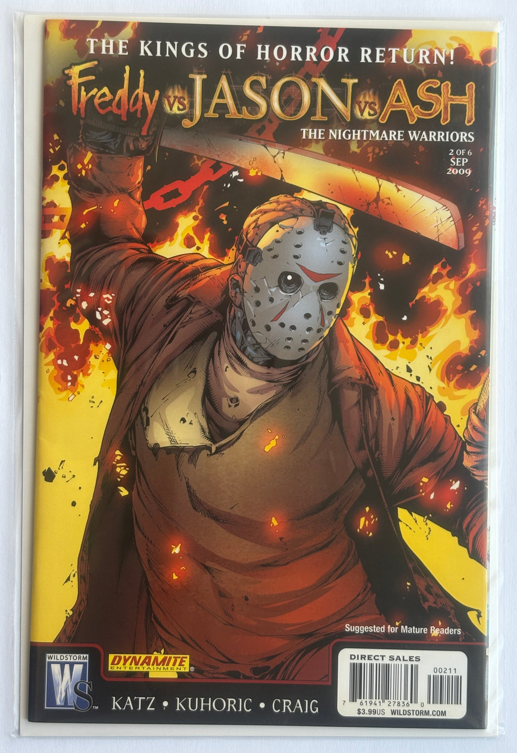 Freddy vs Jason vs Ash #1 to 6 Complete Set The Nightmare Warriors - Wildstorm 2009 NM- 9.2