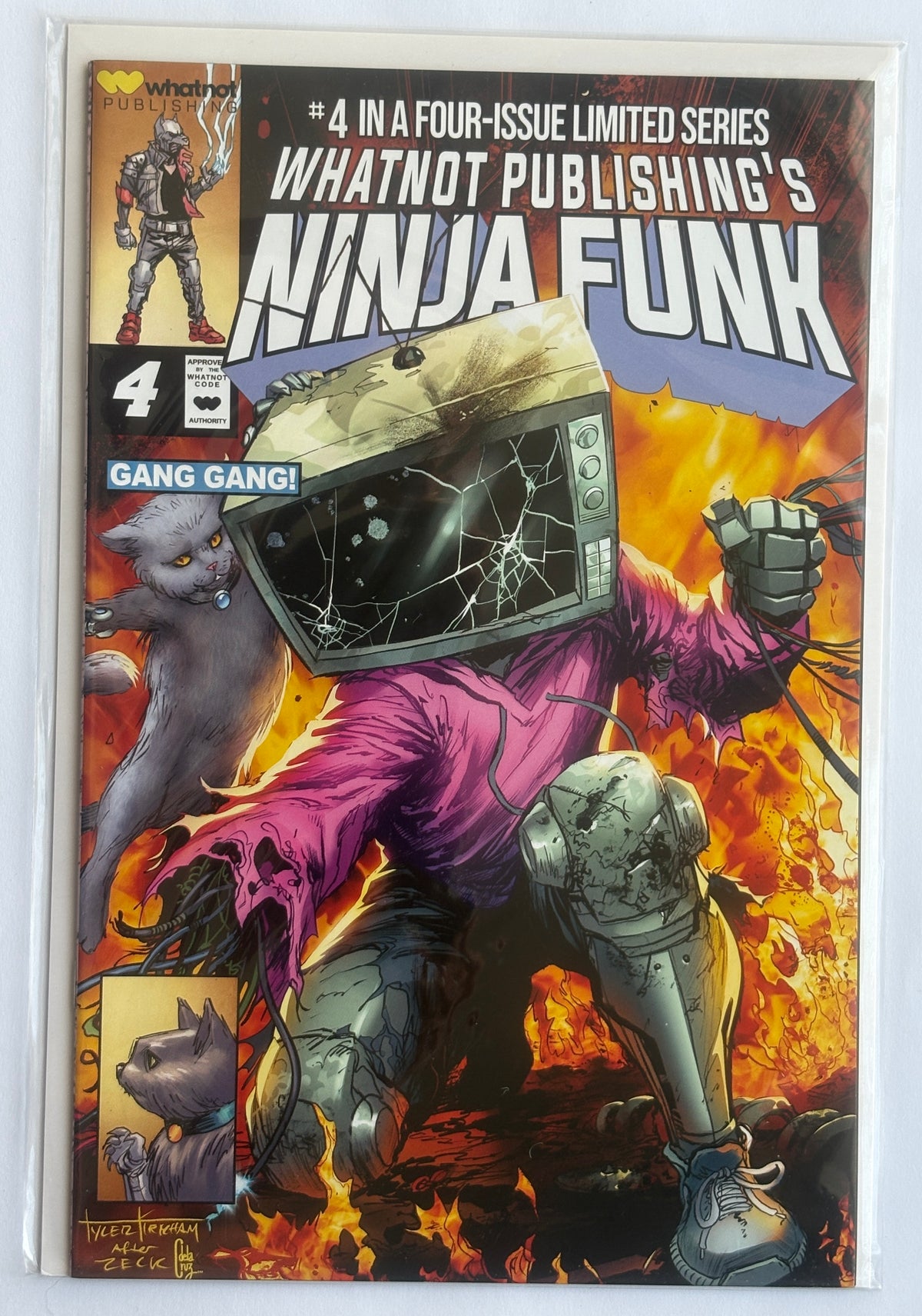 Ninja Funk #4 - 1st Printing 1:10 Variant Whatnot Publishing 2023 VF/NM 9.0