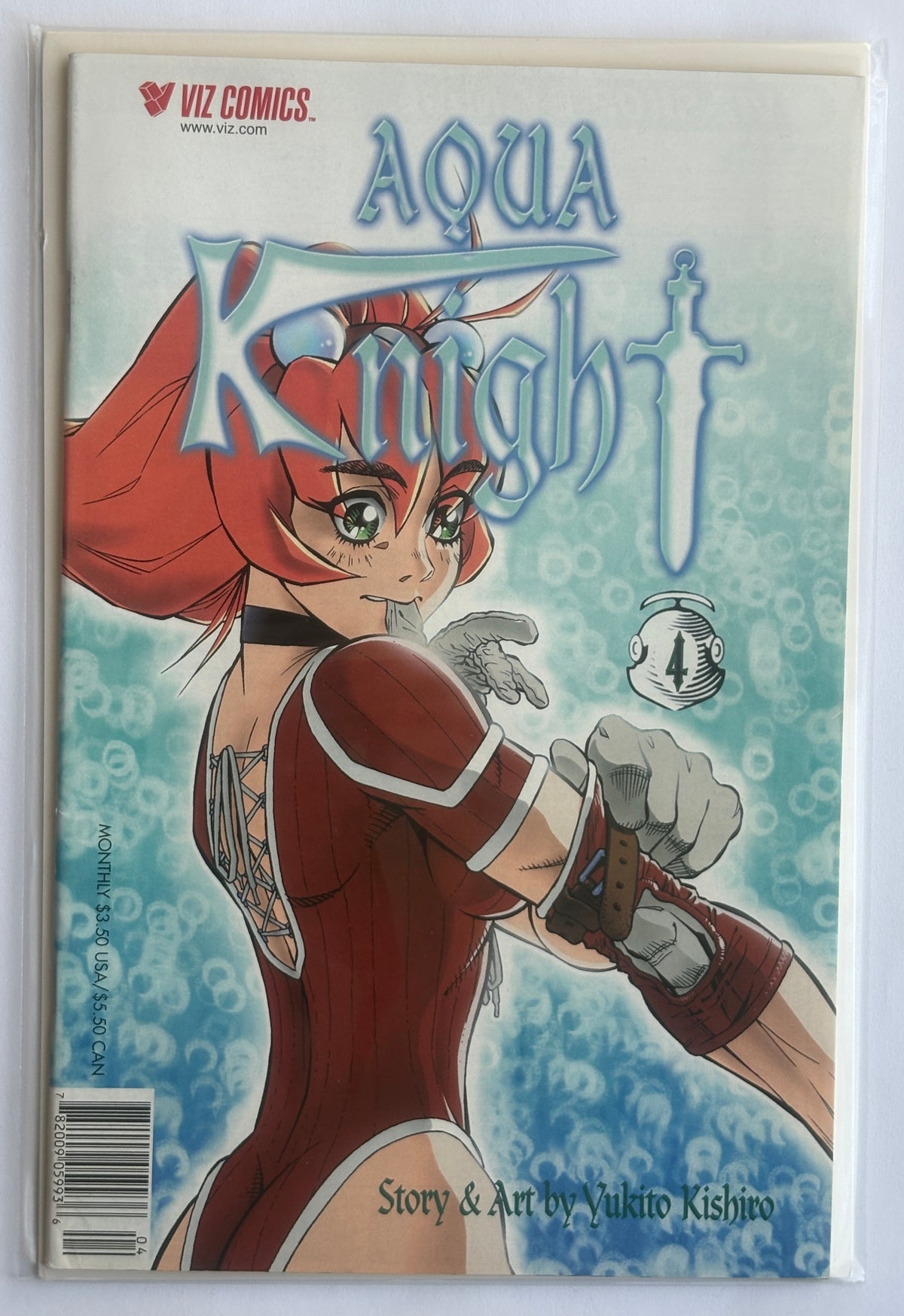 Aqua Knight #4 - Viz Comics 2000 F/VF 7.0