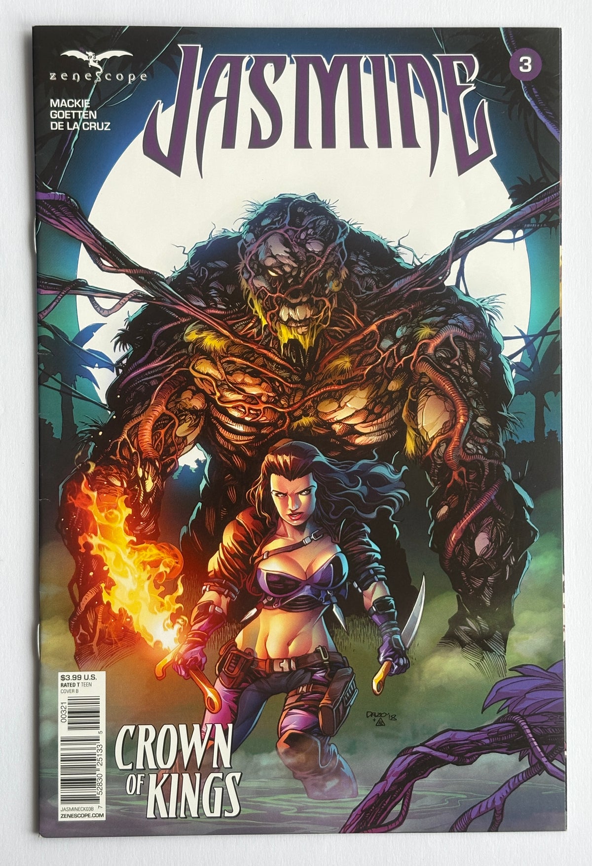 Jasmine #3 Crown of Kings- 1st Print Cover B Dazo - Zenescope - 2018 F/VF 7.0